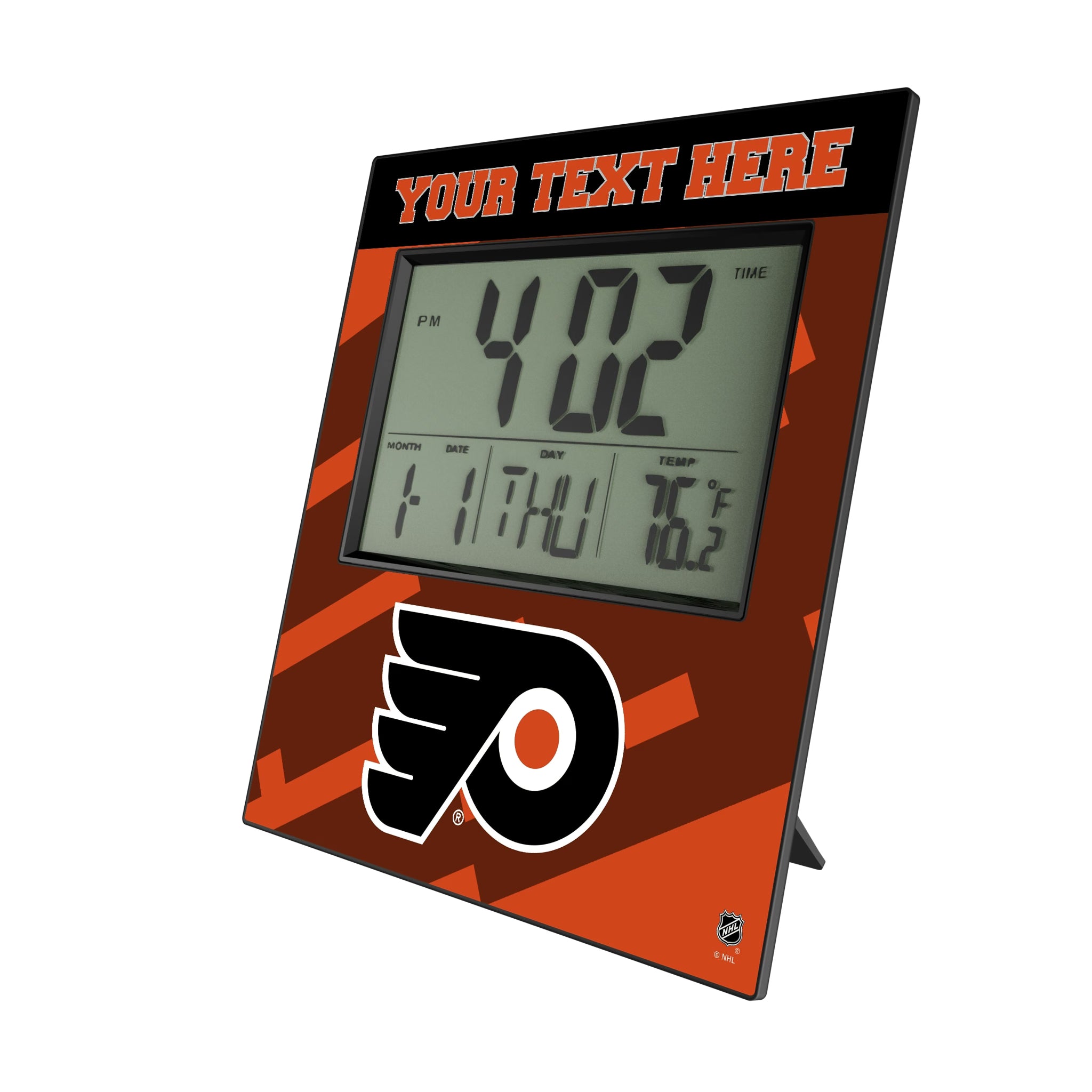 Philadelphia Flyers Personalized Color Block Wall Clock