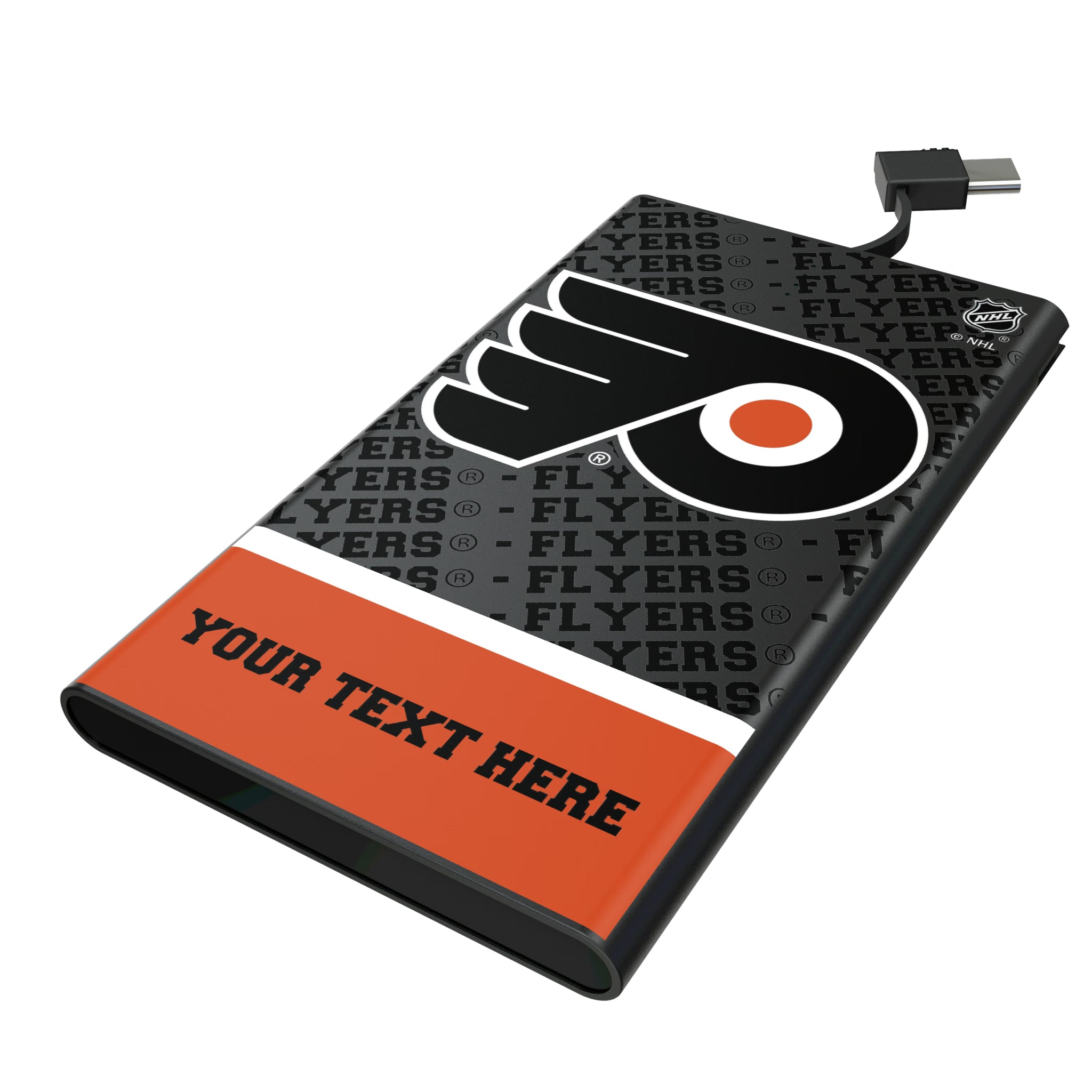 Philadelphia Flyers Personalized EndZone Plus 5000mAh Flat Powerbank