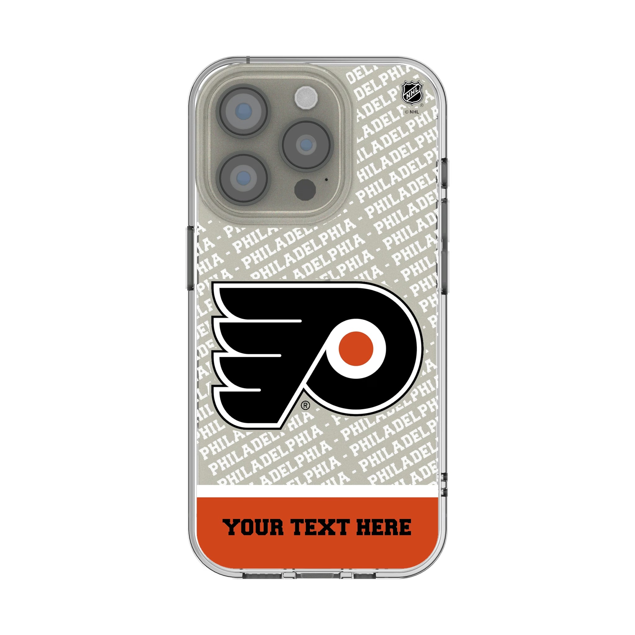 Philadelphia Flyers Personalized EndZone Plus iPhone Clear Phone Case for Apple iPhone