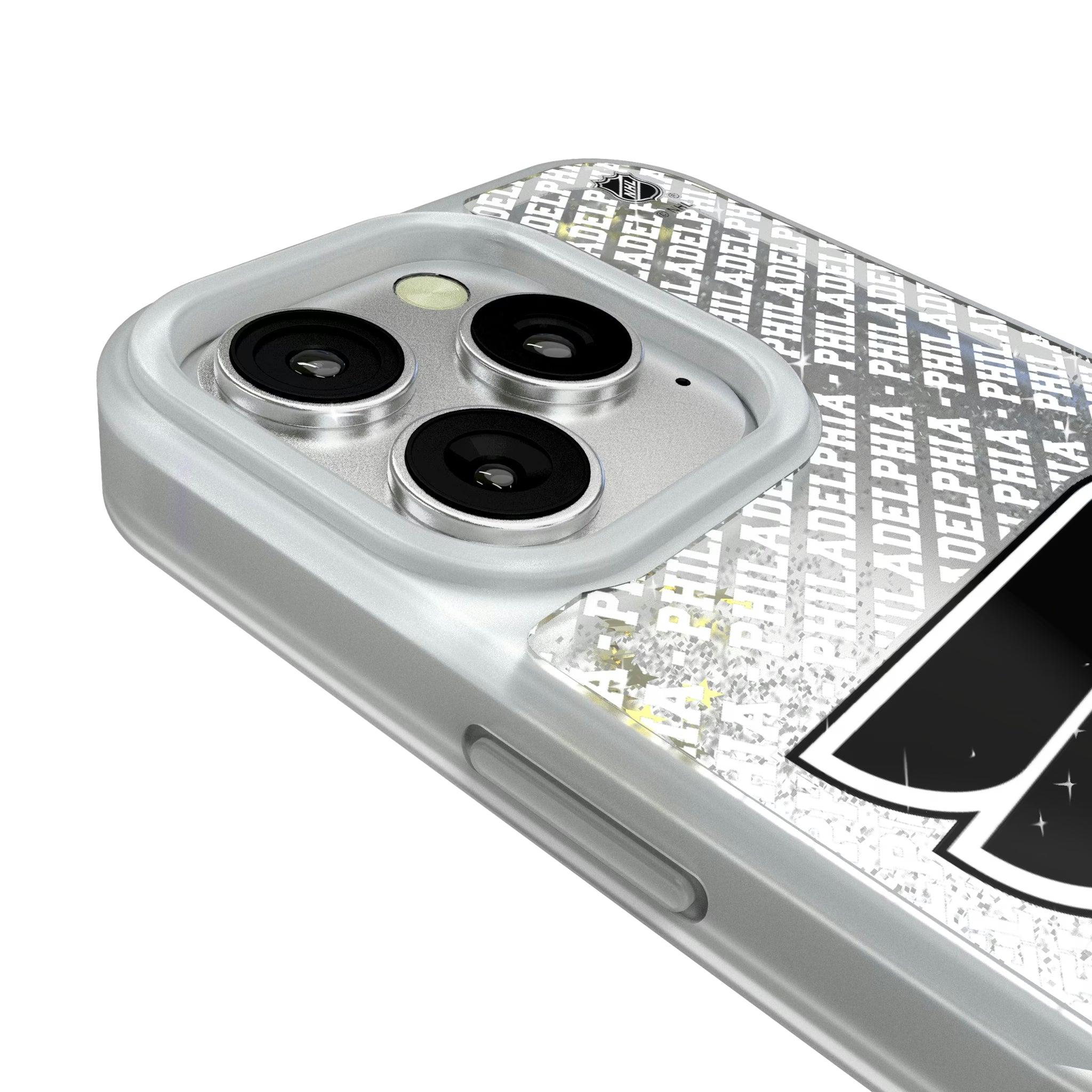 Philadelphia Flyers Personalized EndZone Plus iPhone Glitter Phone Case for Apple iPhone - Detail#Device_iPhone 16 Pro