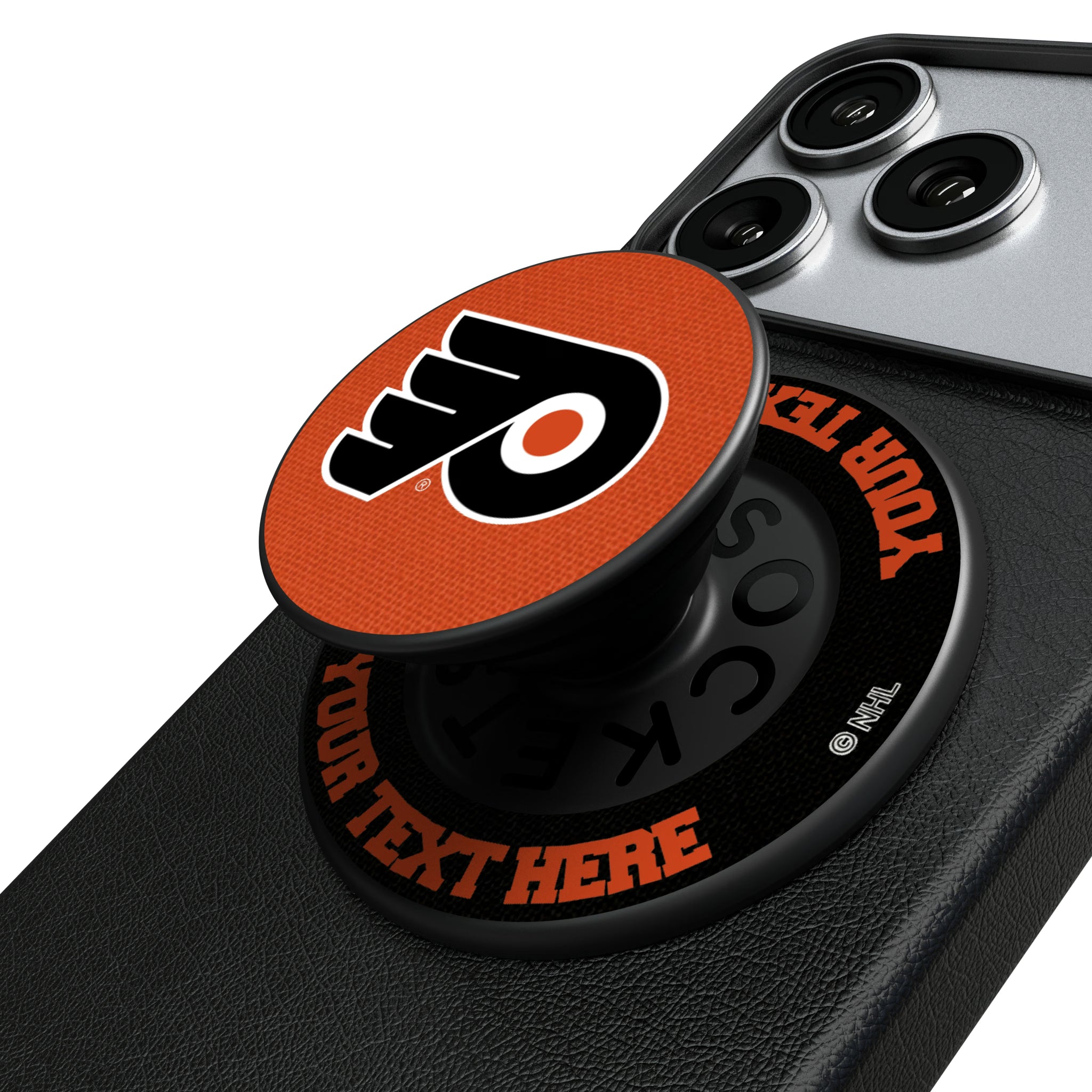 Philadelphia Flyers Personalized Endzone Solid Popsockets Round Magnetic