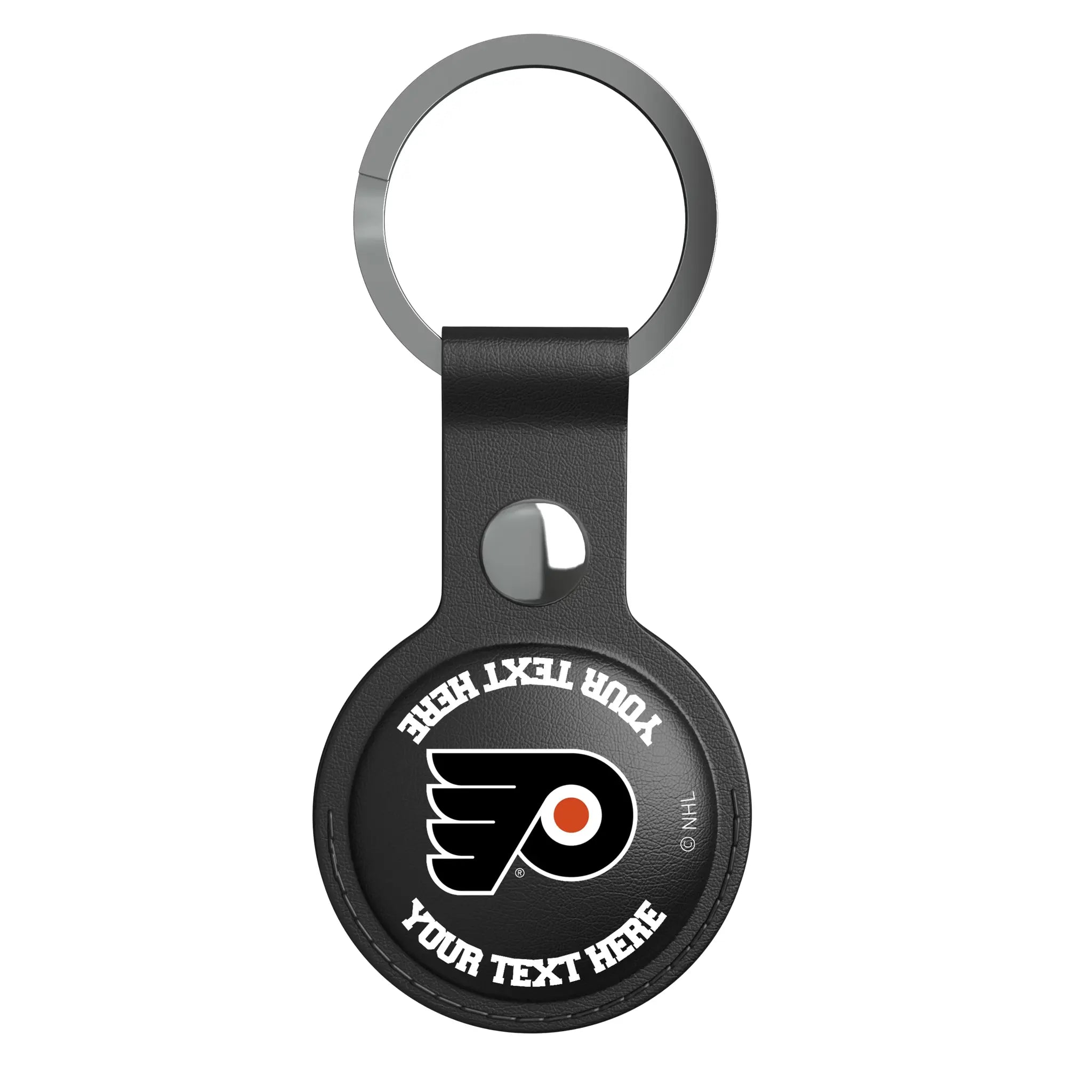 Philadelphia Flyers Personalized Insignia AirTag Black Airtag Holder