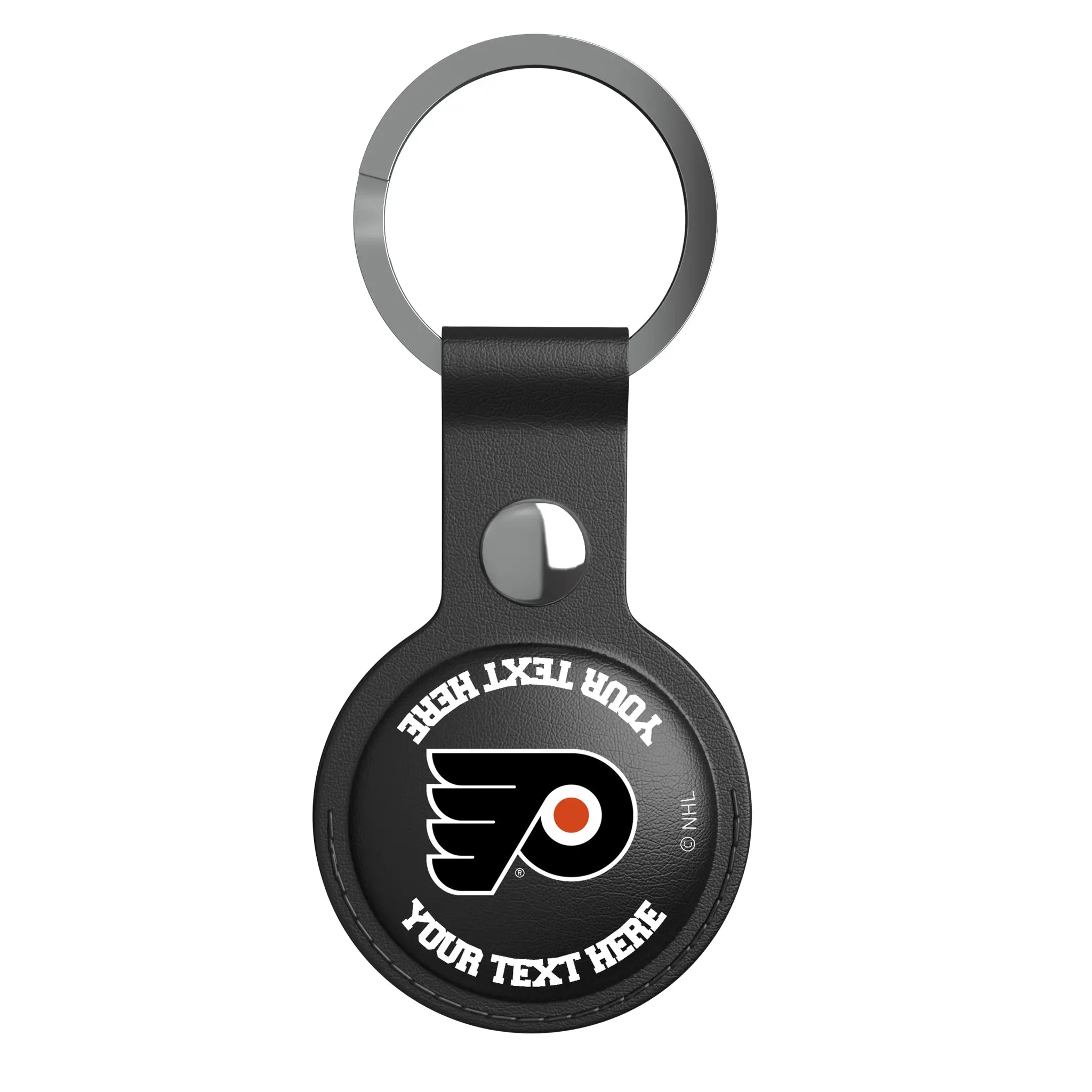 Philadelphia Flyers Personalized Insignia AirTag Black Airtag Holder