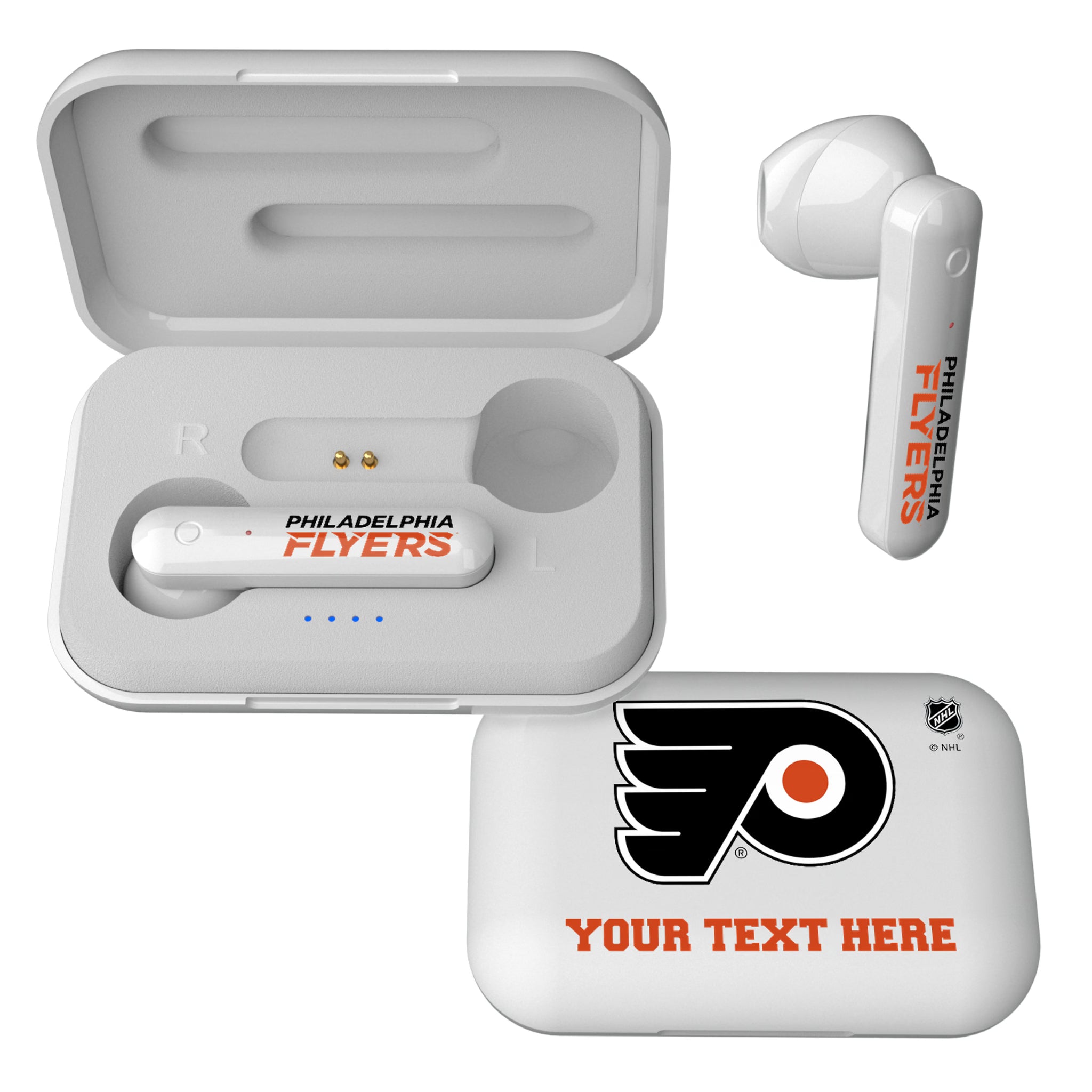 Philadelphia Flyers Personalized Insignia Wireless TWS Earbuds