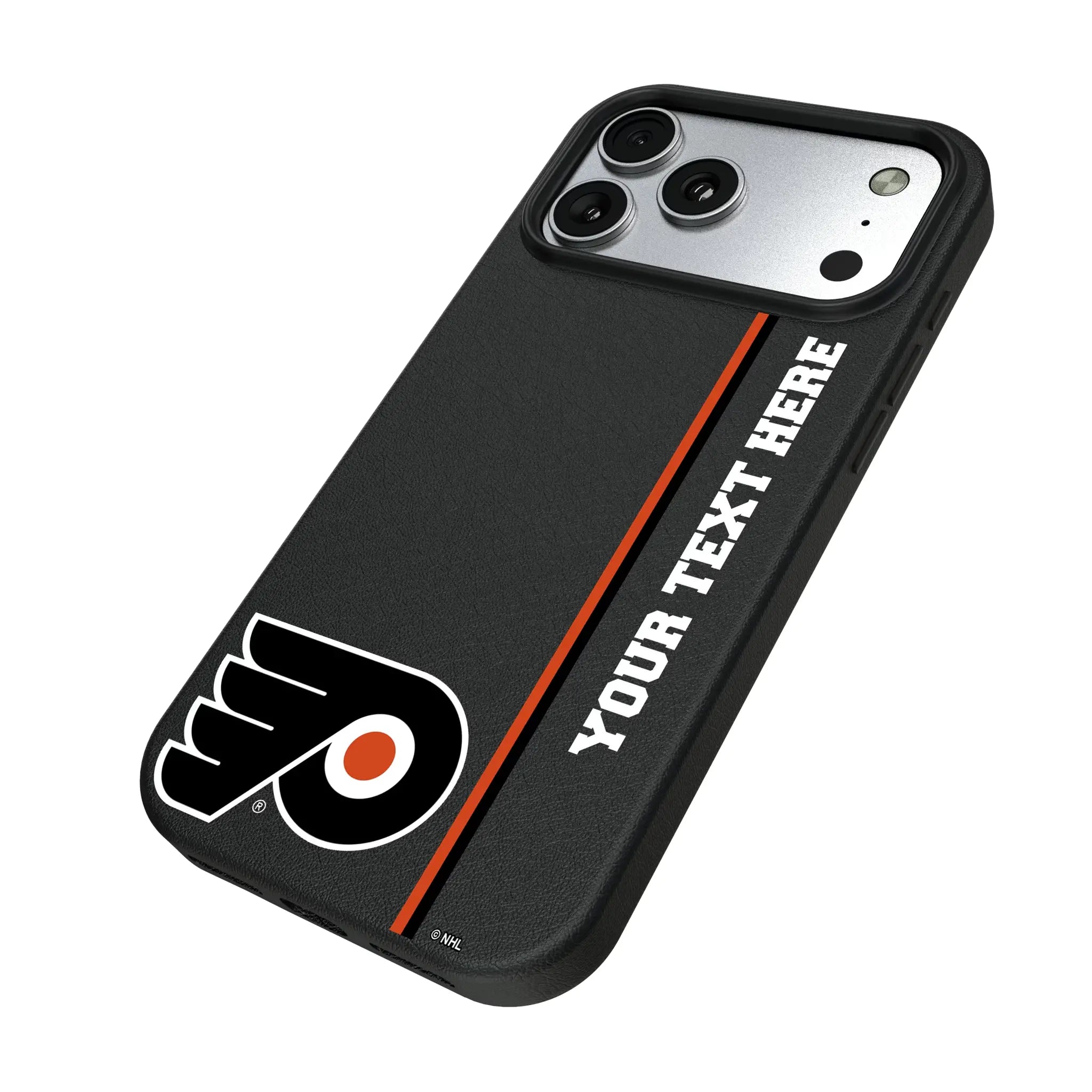 Philadelphia Flyers Personalized Sidebard iPhone MagSafe Compatible Phone Case for Apple iPhone - Isometric View#Device_iPhone 17 Pro Max