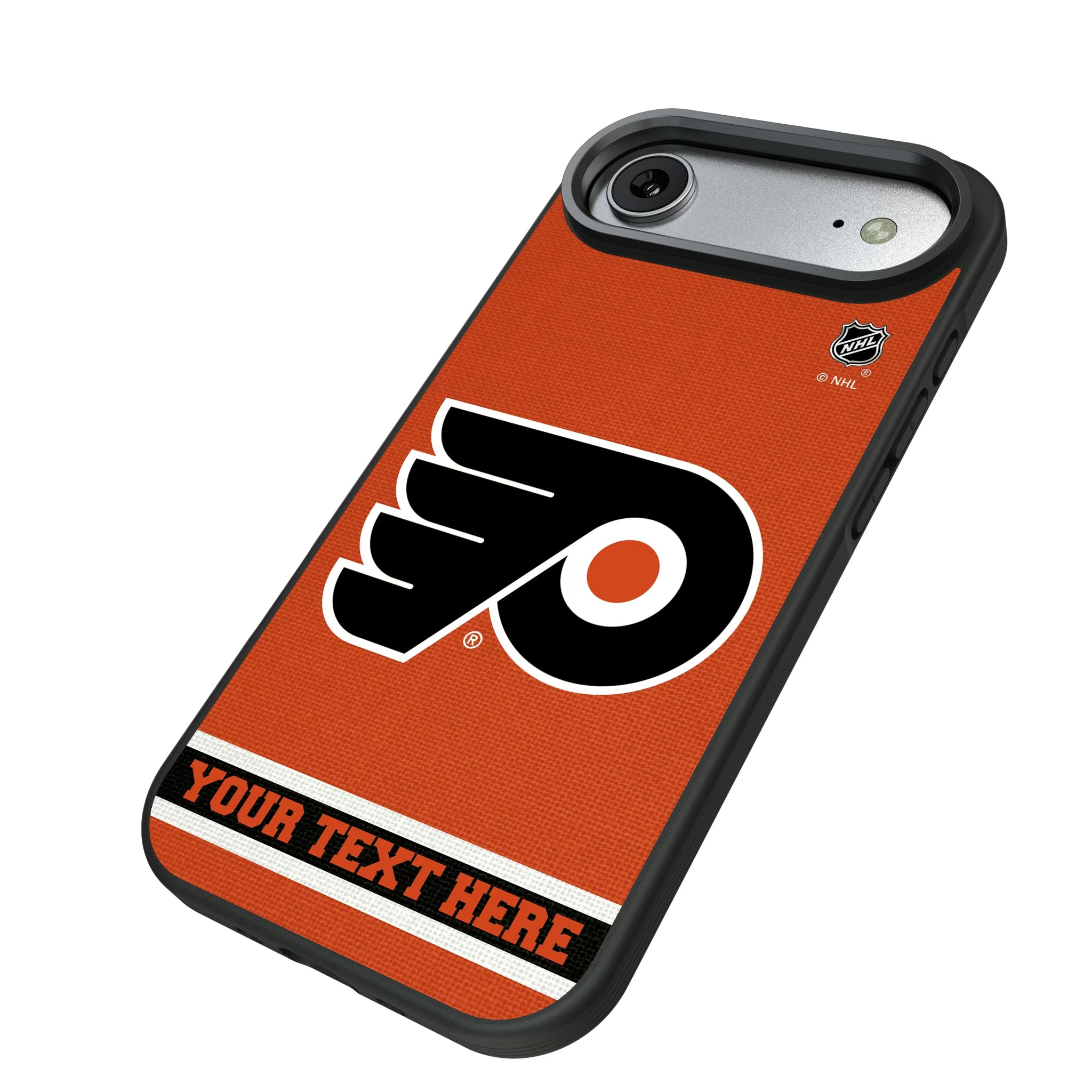 Philadelphia Flyers Personalized Stripe iPhone Bump Phone Case for Apple iPhone - Isometric View#Device_iPhone Air