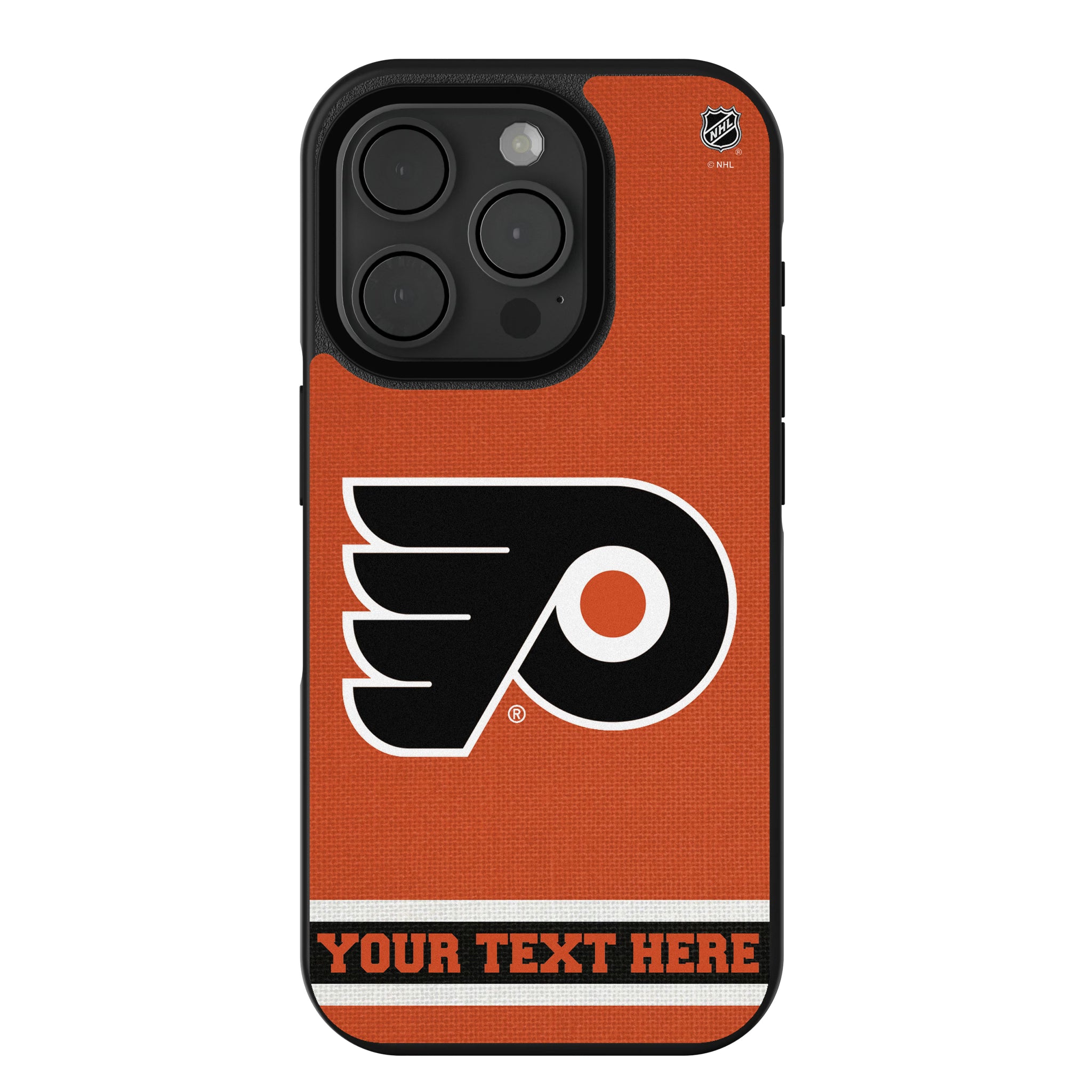 Philadelphia Flyers Personalized Stripe iPhone Bump Phone Case for Apple iPhone