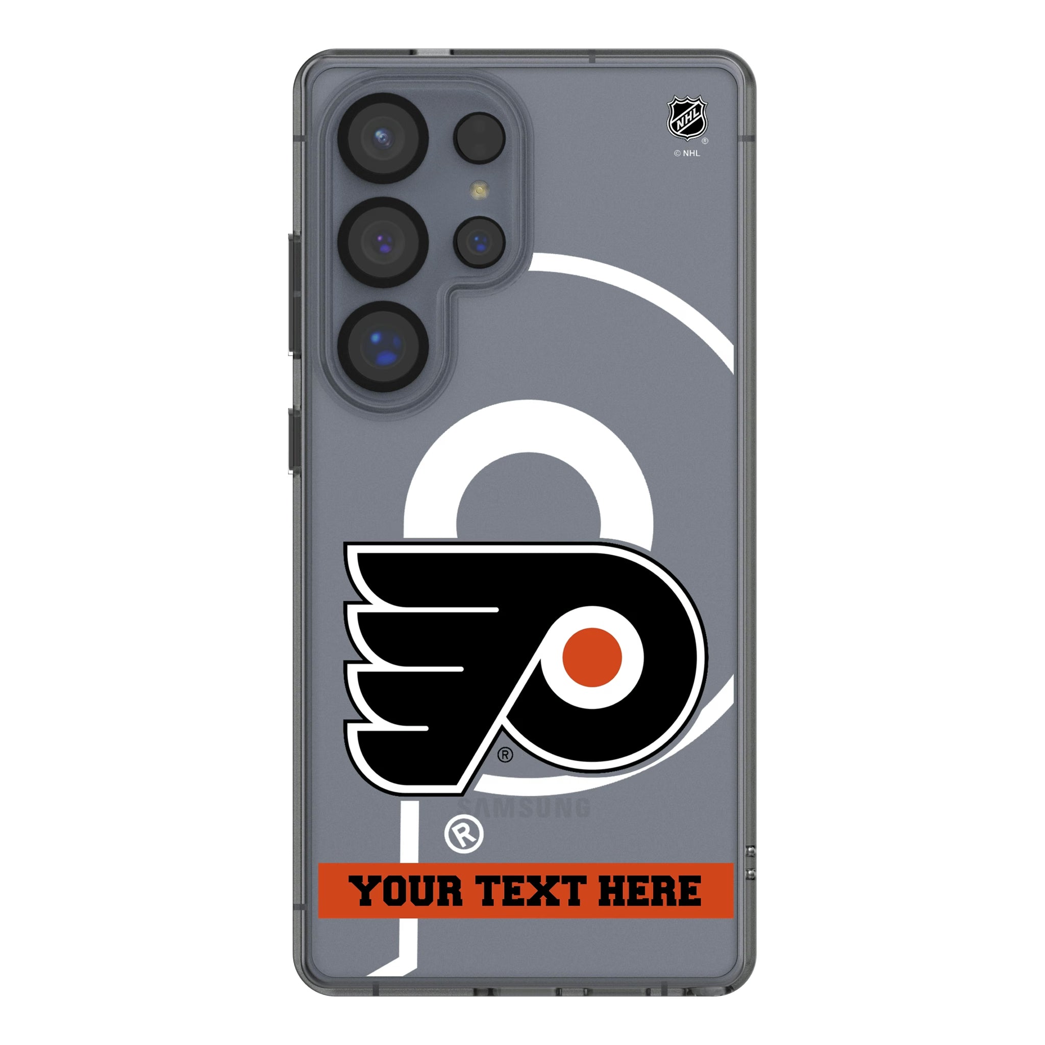 Philadelphia Flyers Personalized Tilt Galaxy Clear Phone Case for Samsung Galaxy