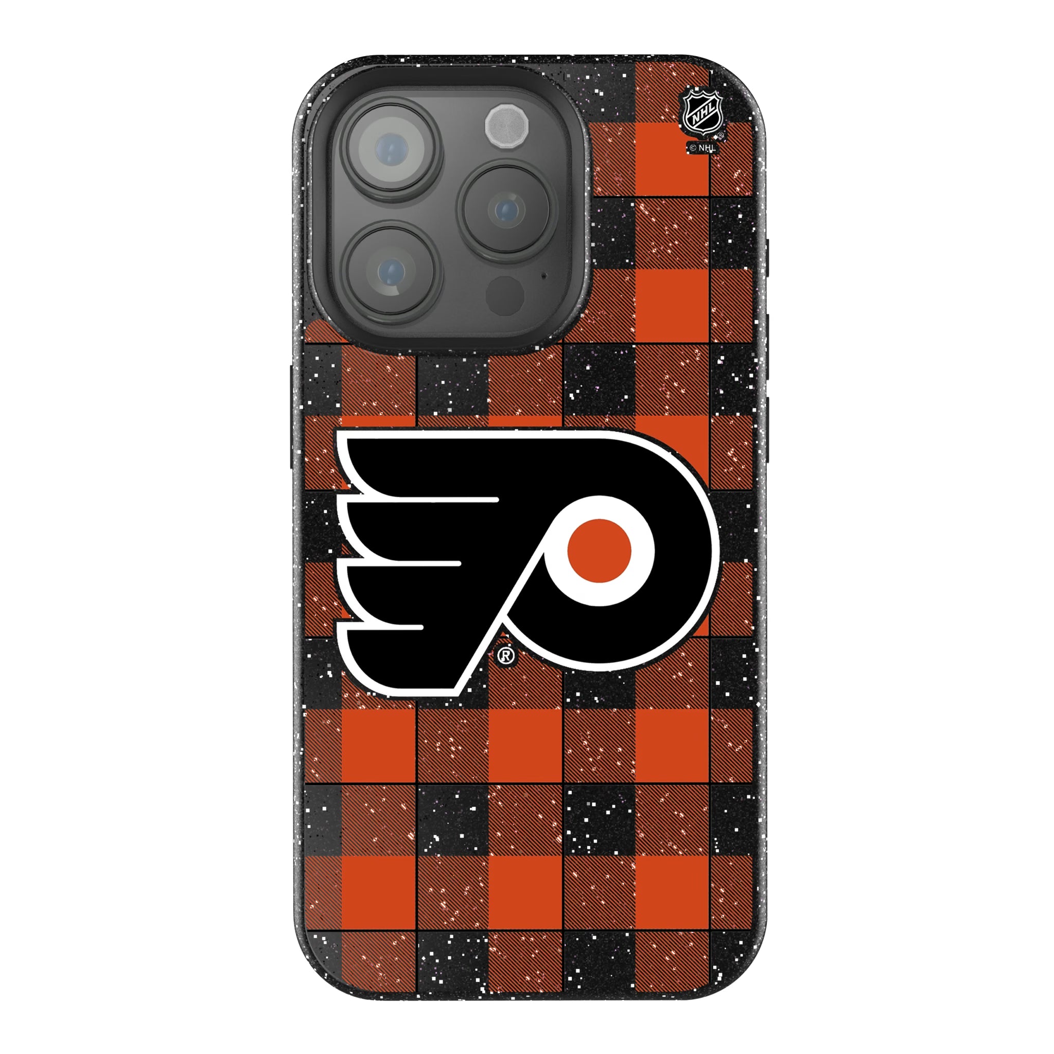 Philadelphia Flyers Plaid iPhone Bling Phone Case for Apple iPhone