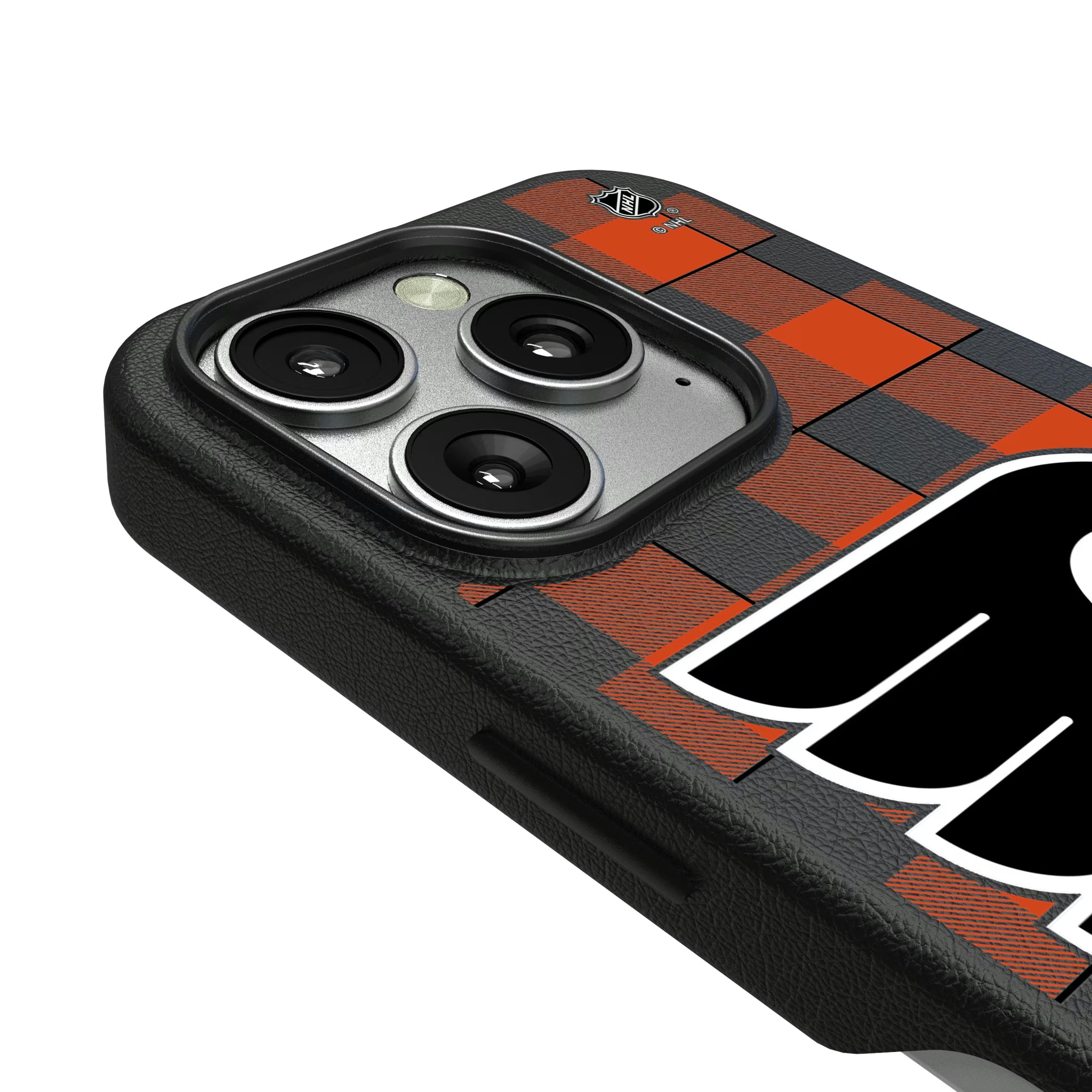 Philadelphia Flyers Plaid iPhone MagSafe Compatible Phone Case for Apple iPhone - Detail