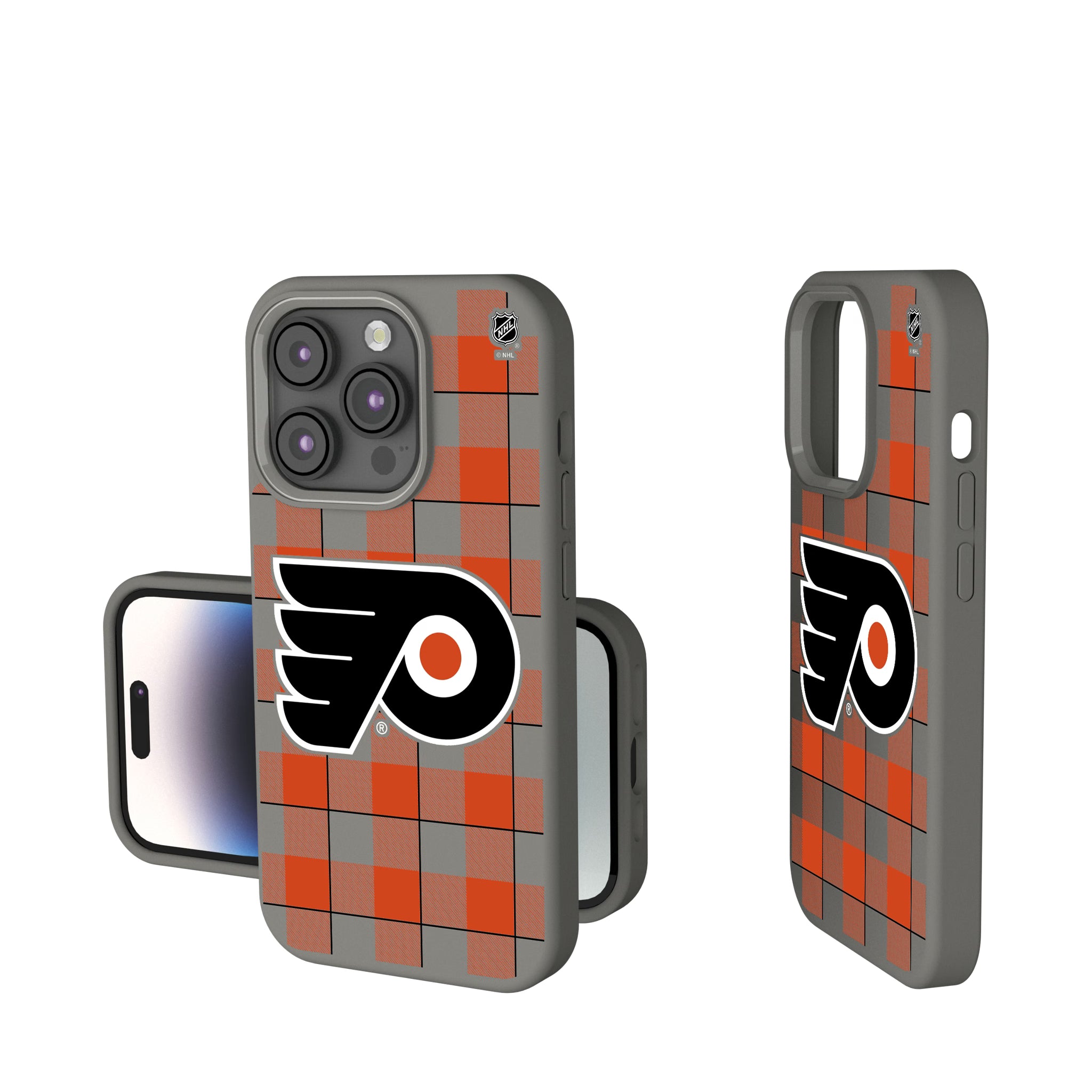 Philadelphia Flyers Plaid iPhone Soft Touch Phone Case for Apple iPhone