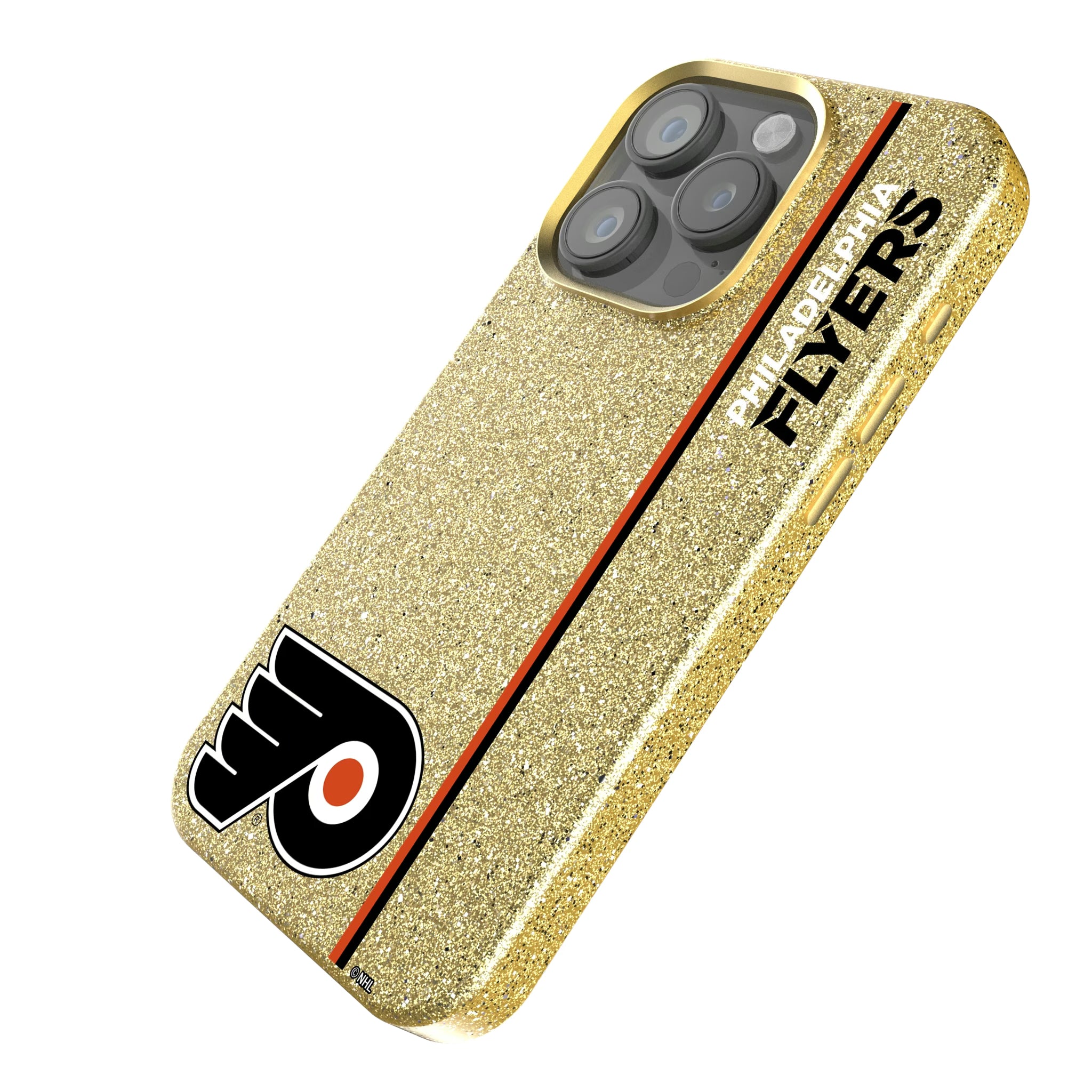 Philadelphia Flyers Sidebar iPhone Bling Phone Case for Apple iPhone - Isometric View