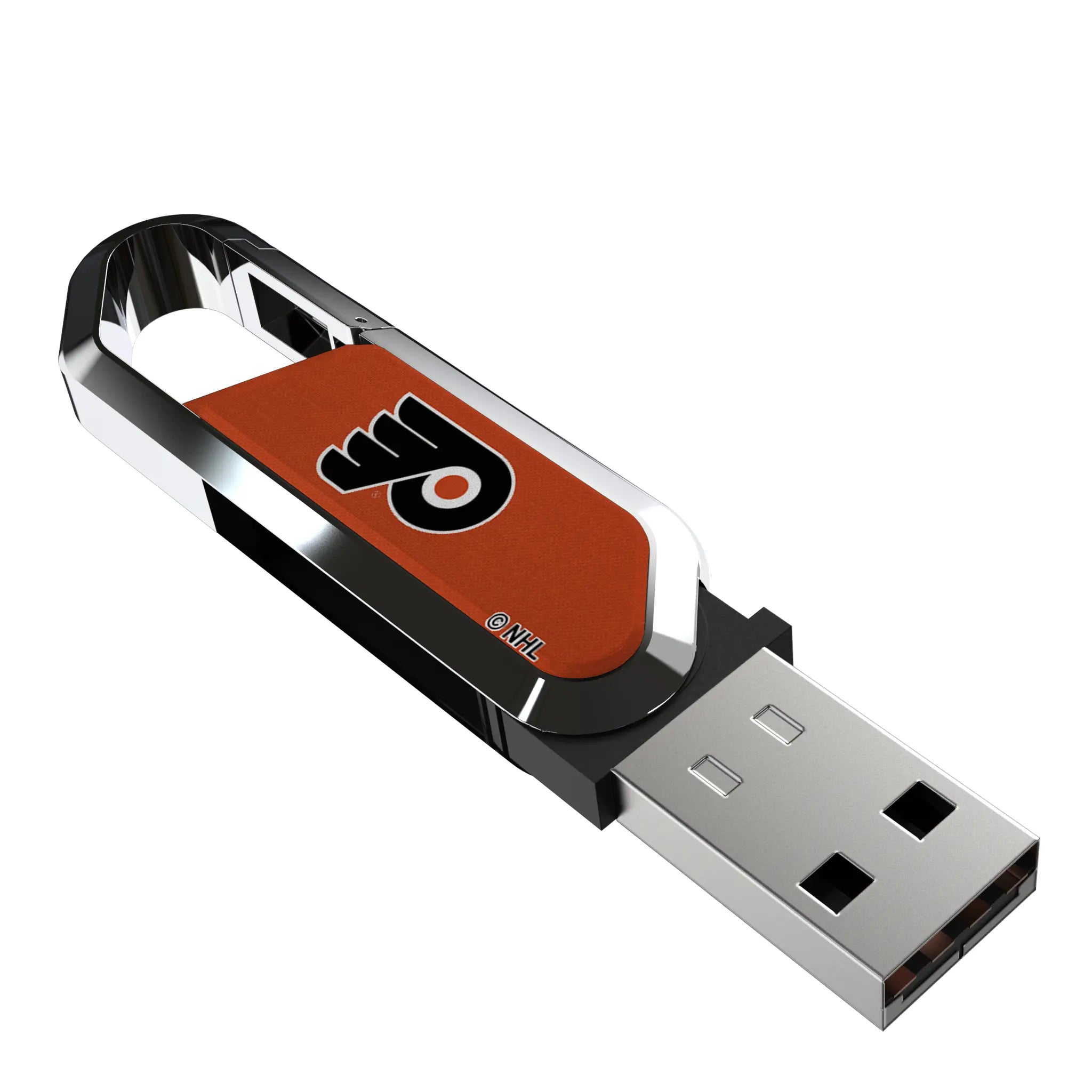 Philadelphia Flyers Solid USB 64GB Clip Style Flash Drive