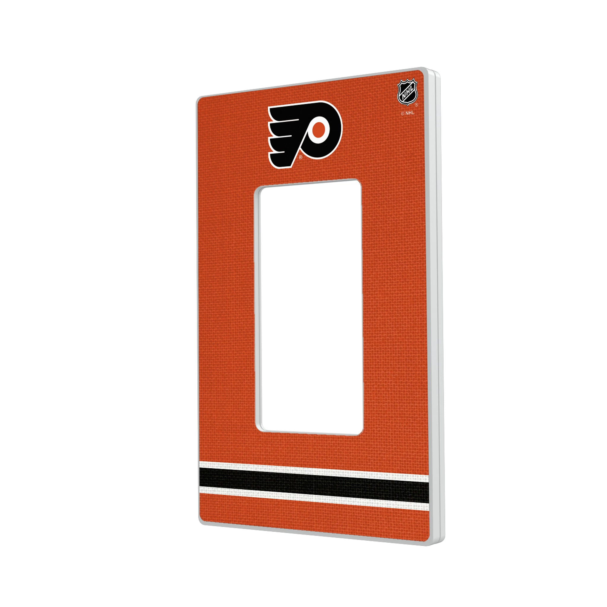 Philadelphia Flyers Stripe Hidden-Screw Light Switch Plate#Style_Single Rocker