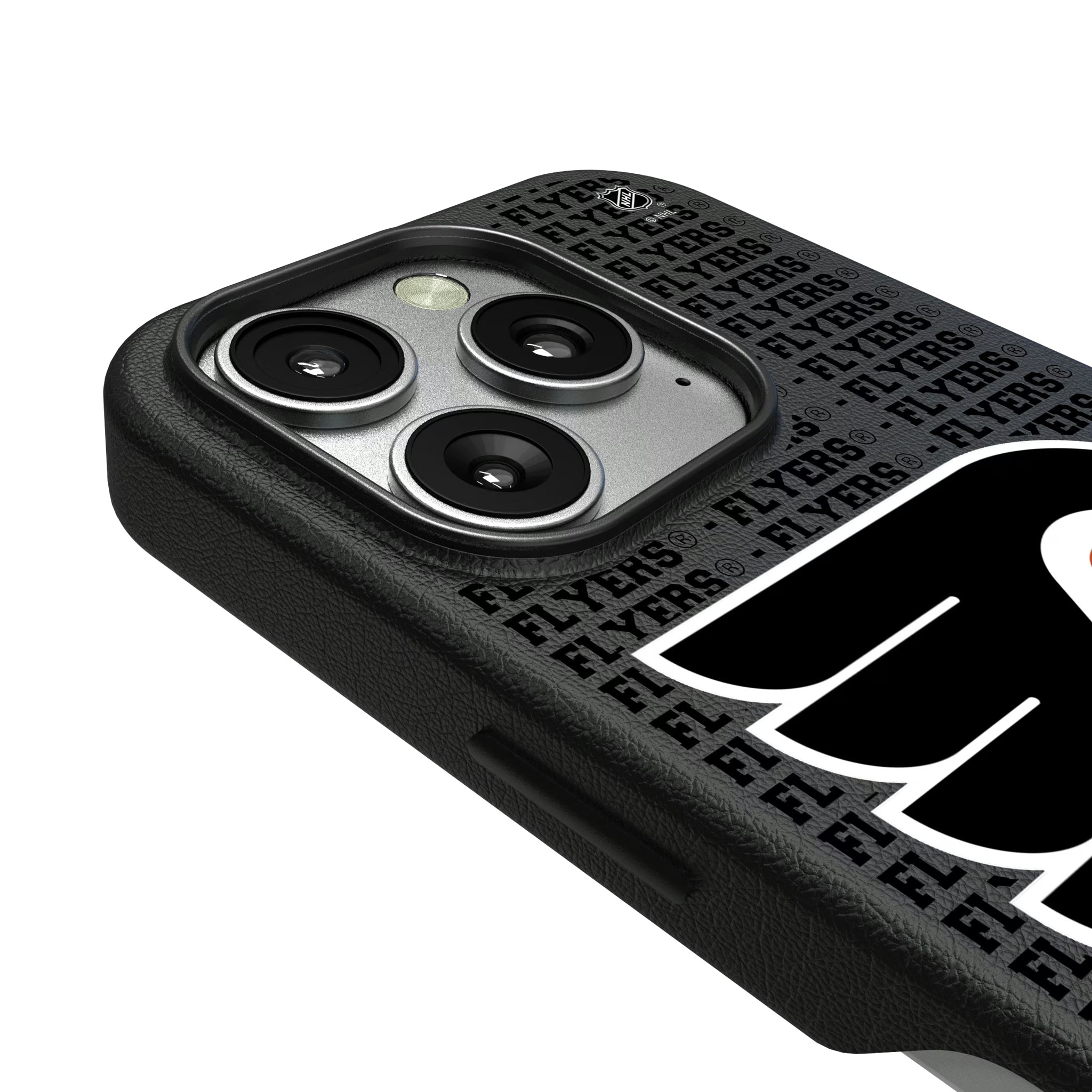 Philadelphia Flyers Text Backdrop iPhone MagSafe Compatible Phone Case for Apple iPhone - Detail