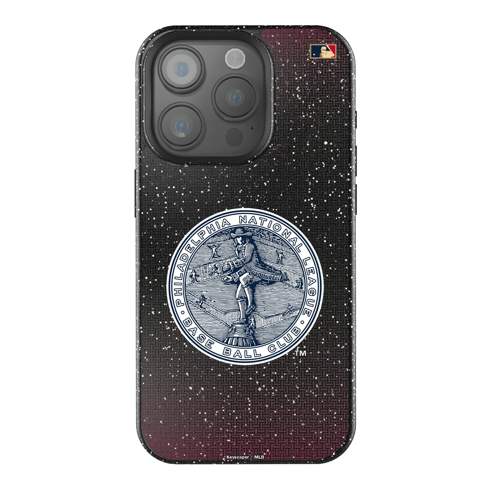 Philadelphia Phillies 1915-1943 - Cooperstown Collection Linen iPhone Bling Phone Case for Apple iPhone