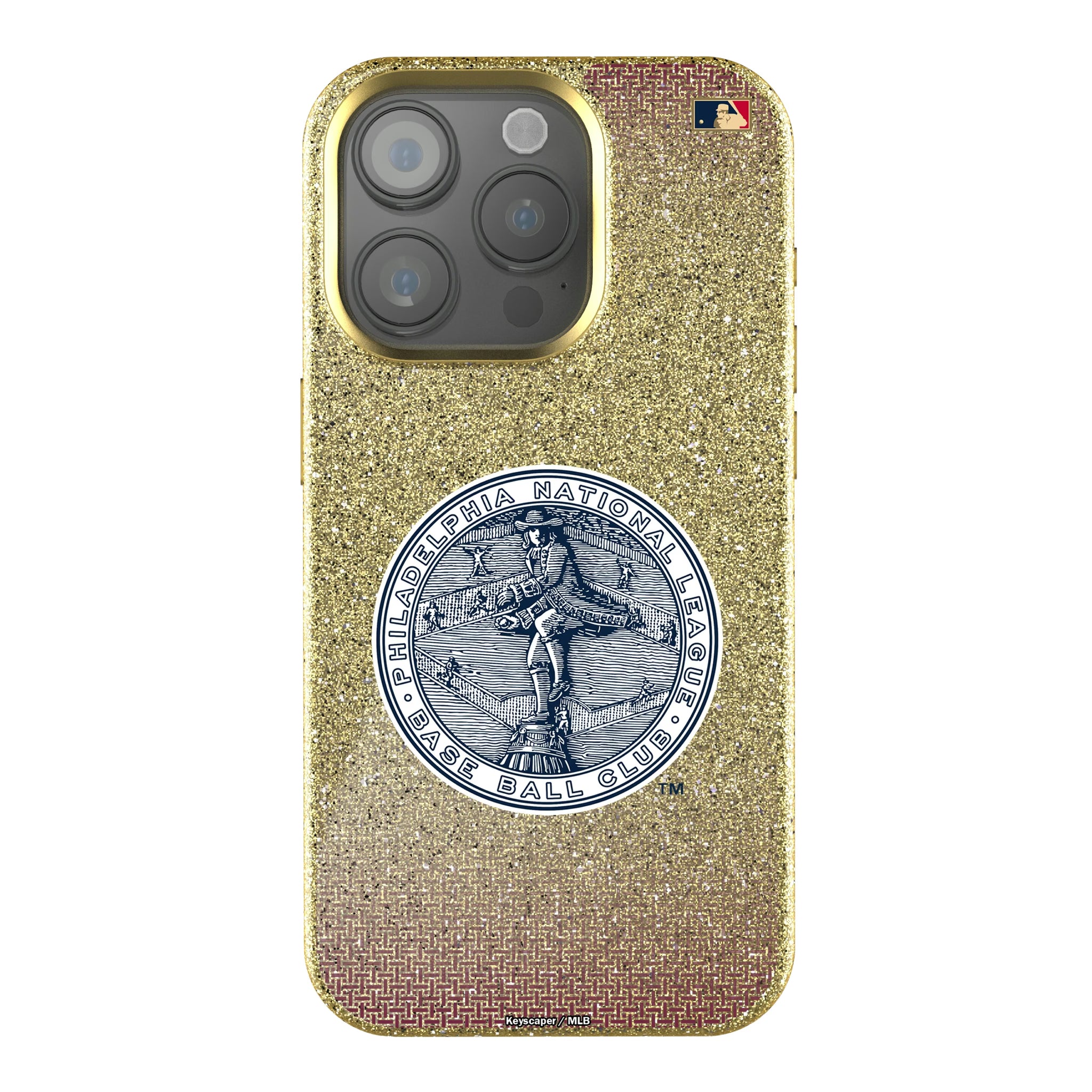 Philadelphia Phillies 1915-1943 - Cooperstown Collection Linen iPhone Bling Phone Case for Apple iPhone