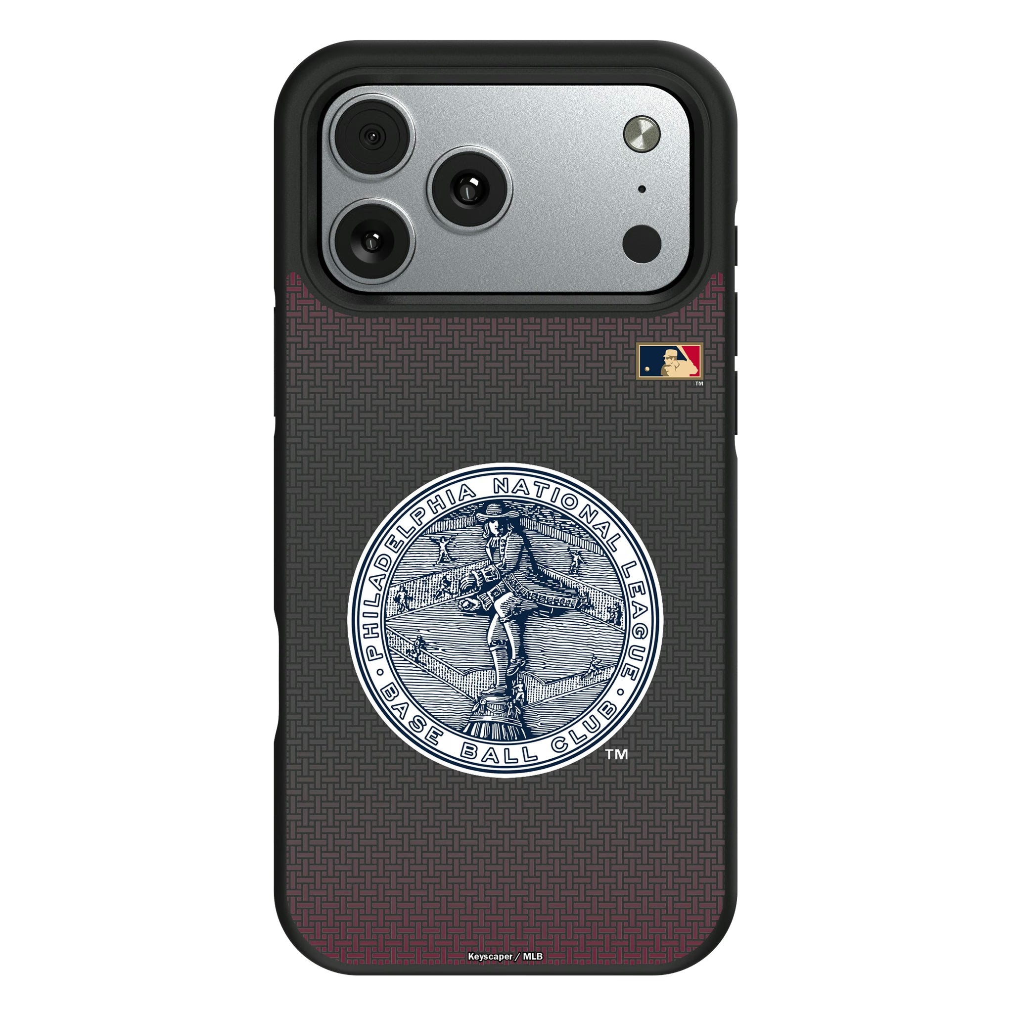 Philadelphia Phillies 1915-1943 - Cooperstown Collection Linen iPhone Bump Phone Case for Apple iPhone#Device_iPhone 17 Pro Max