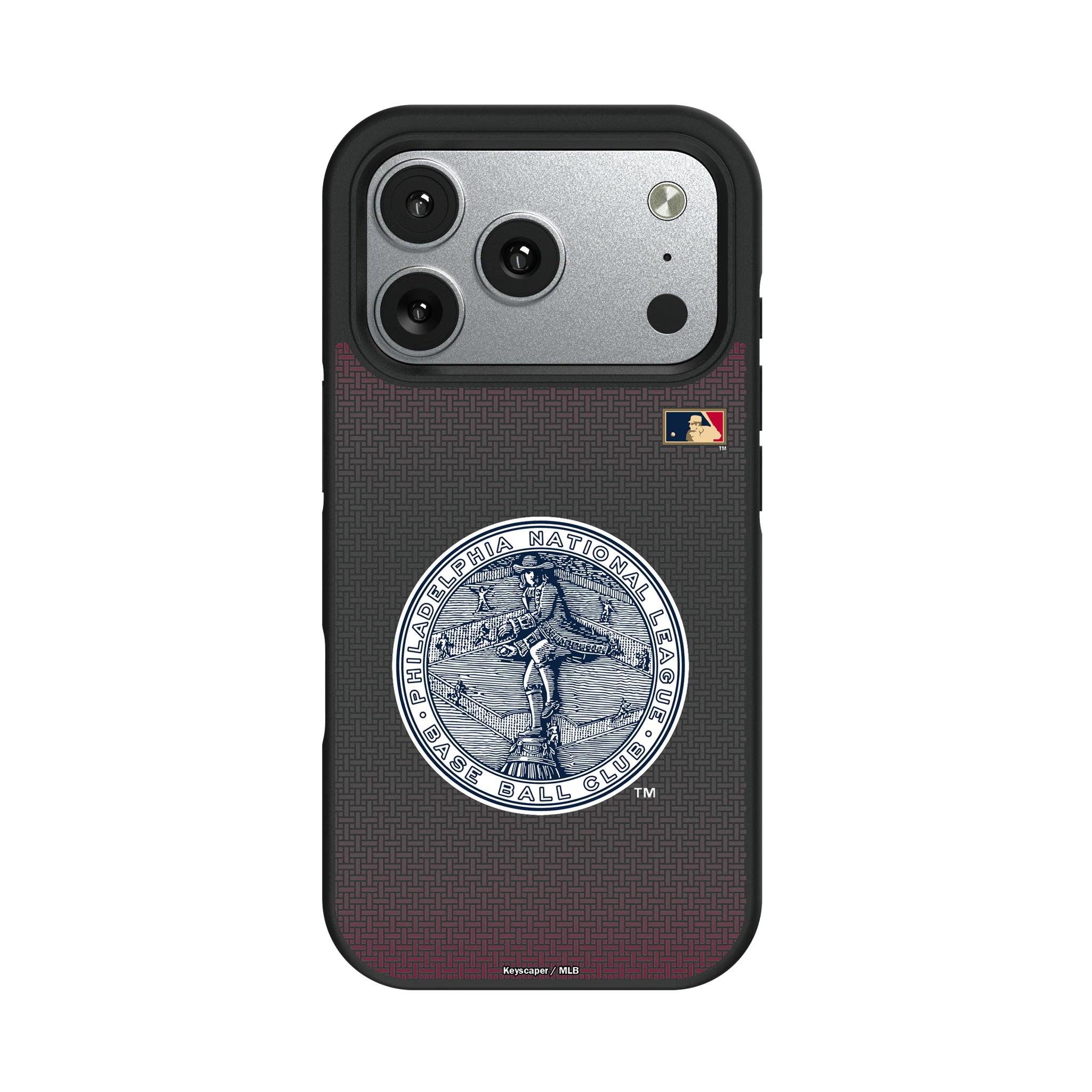 Philadelphia Phillies 1915-1943 - Cooperstown Collection Linen iPhone Bump Phone Case for Apple iPhone#Device_iPhone 17 Pro