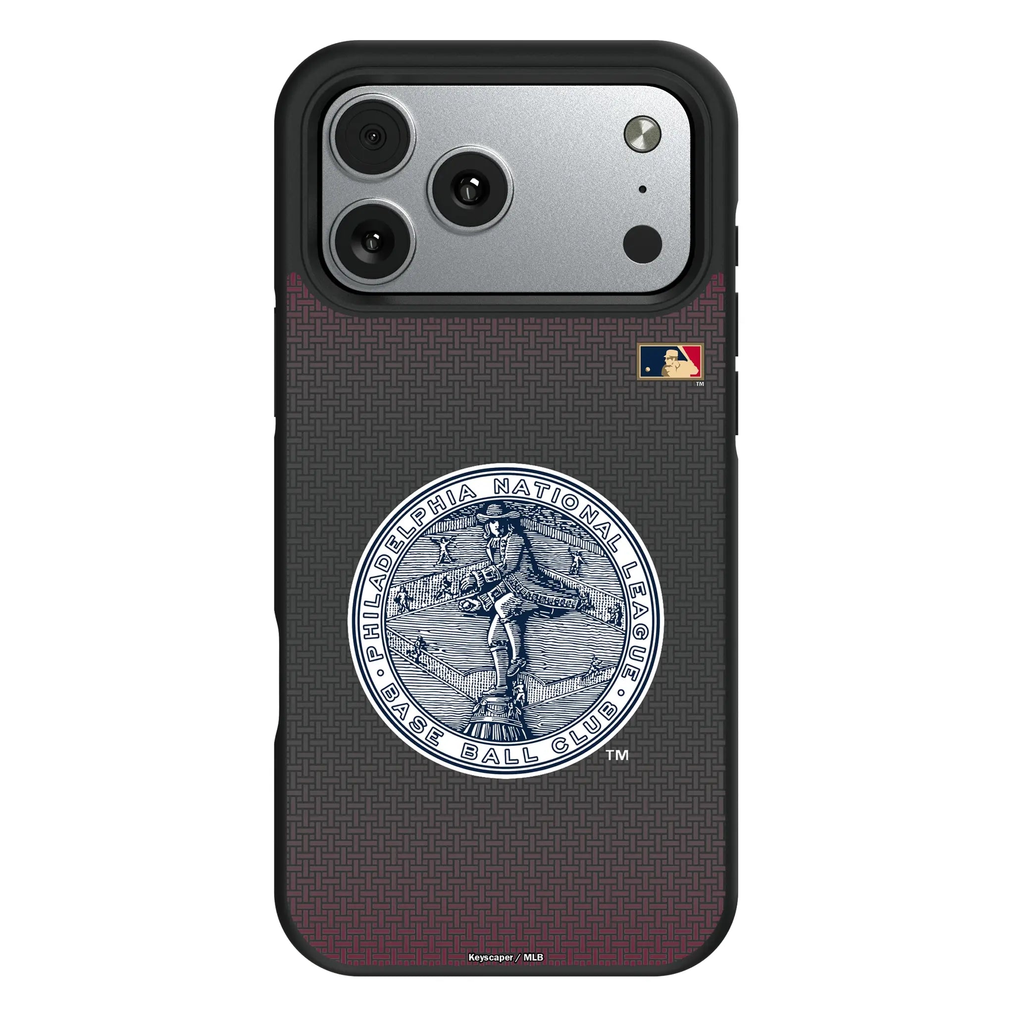 Philadelphia Phillies 1915-1943 - Cooperstown Collection Linen iPhone Bump Phone Case for Apple iPhone#Device_iPhone 17 Pro Max