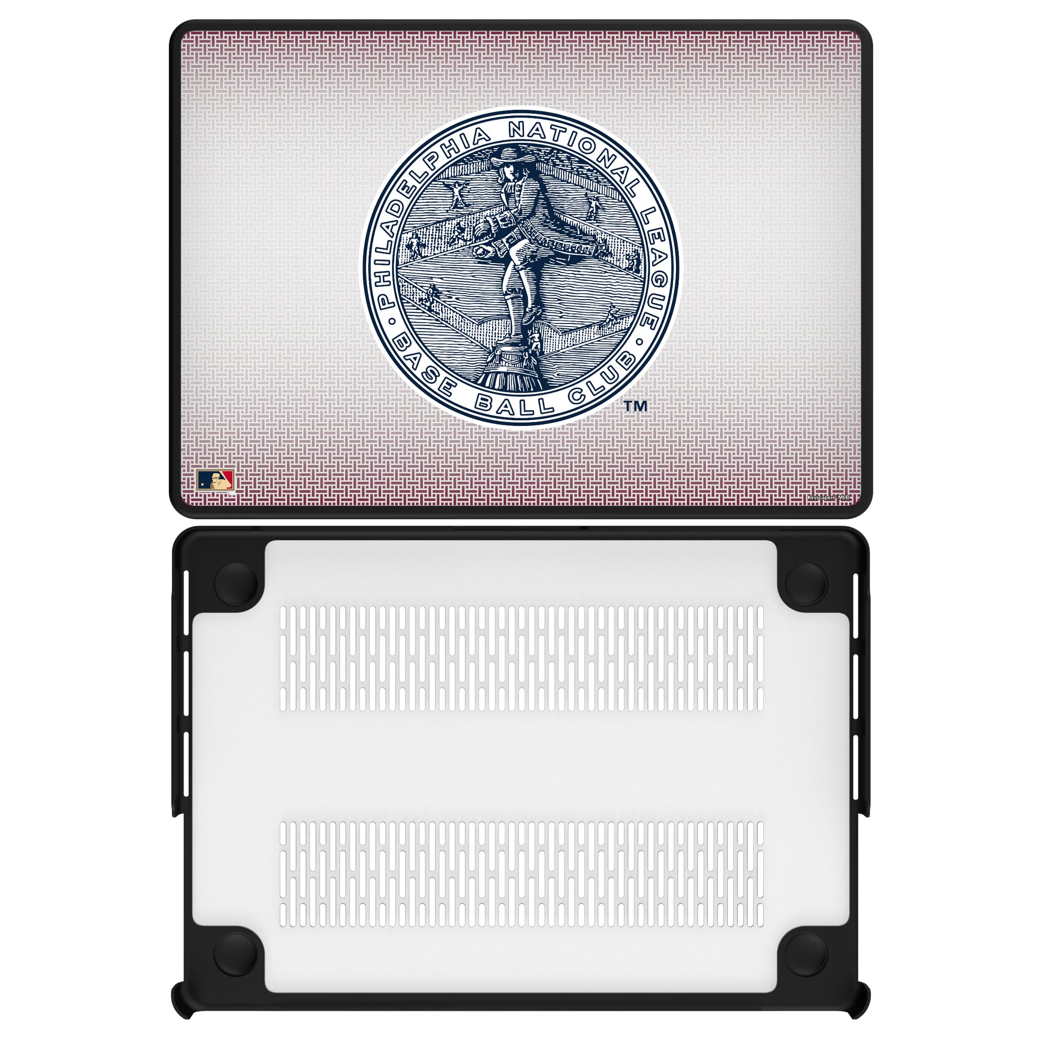 Philadelphia Phillies 1915-1943 - Cooperstown Collection Linen MacBook Laptop Case for Apple MacBook#Device_MacBook Pro (14-inch, 2021) / MacBook Pro (14-inch, 2023) / MacBook Pro (14-inch, 2024)