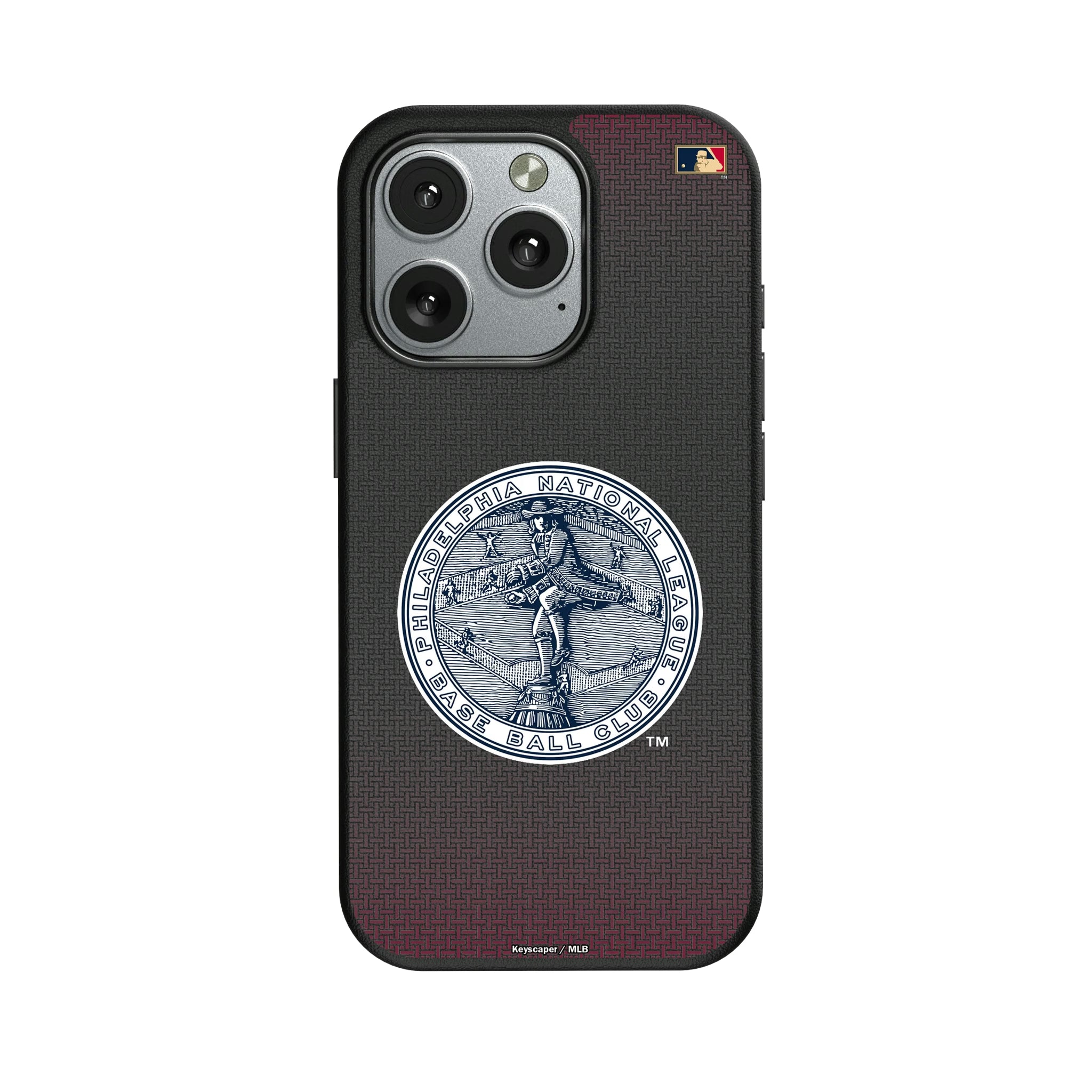 Philadelphia Phillies 1915-1943 - Cooperstown Collection Linen iPhone MagSafe Compatible Phone Case for Apple iPhone