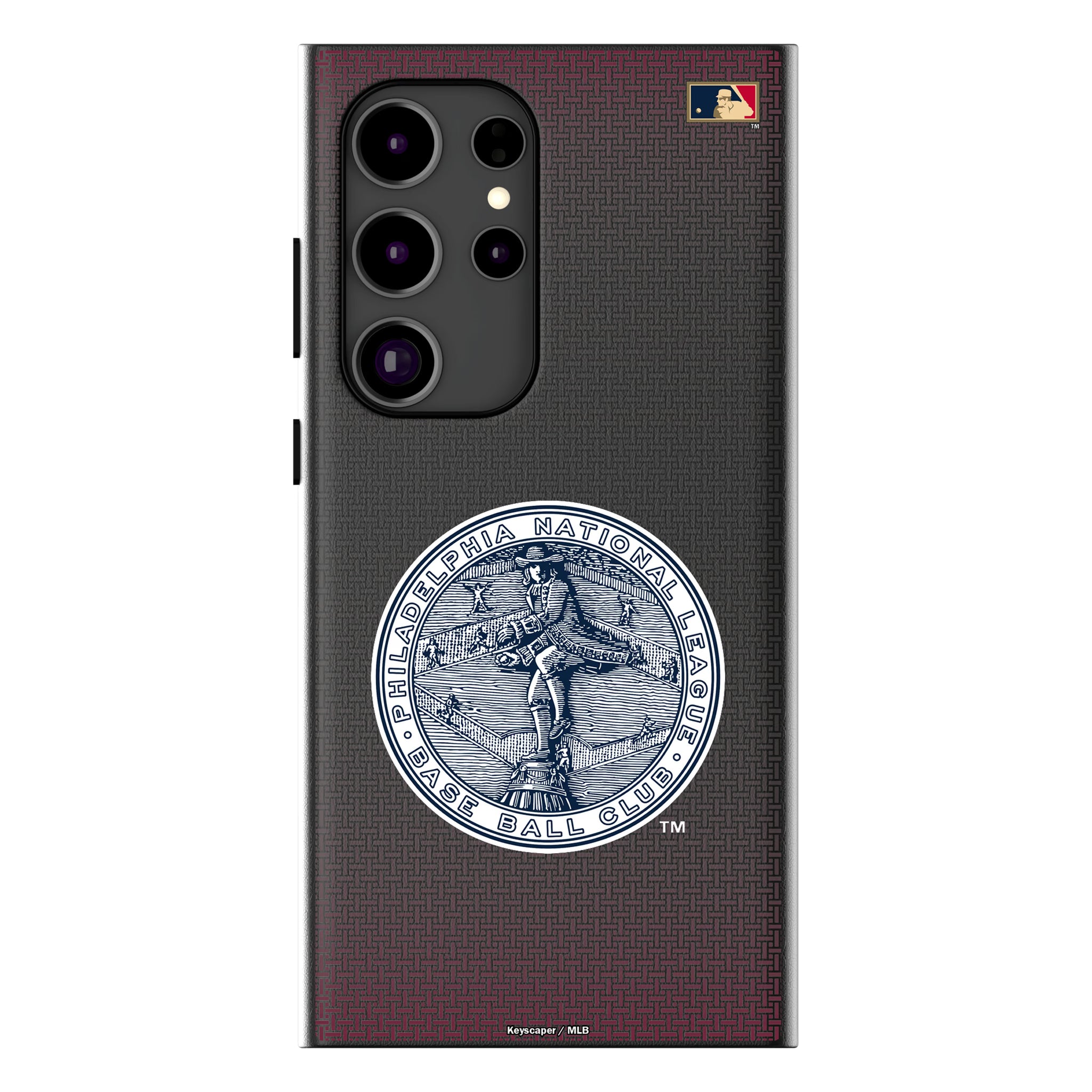 Philadelphia Phillies 1915-1943 - Cooperstown Collection Linen Galaxy MagSafe Compatible Phone Case for Samsung Galaxy