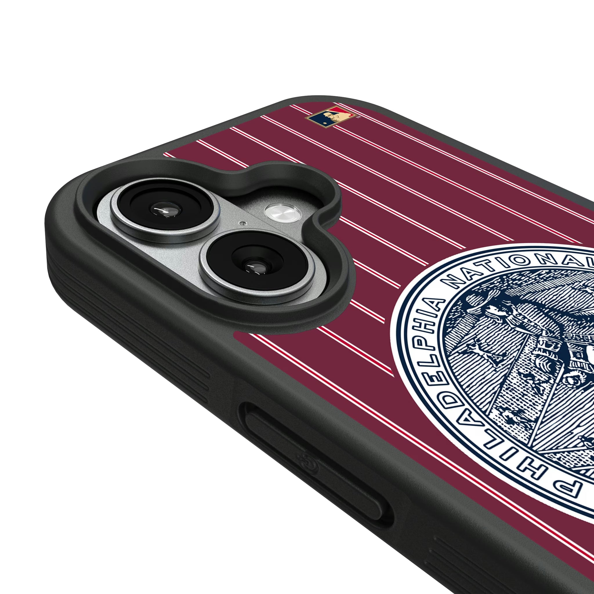 Philadelphia Phillies 1915-1943 - Cooperstown Collection Pinstripe iPhone Bump Phone Case for Apple iPhone - Detail#Device_iPhone 17