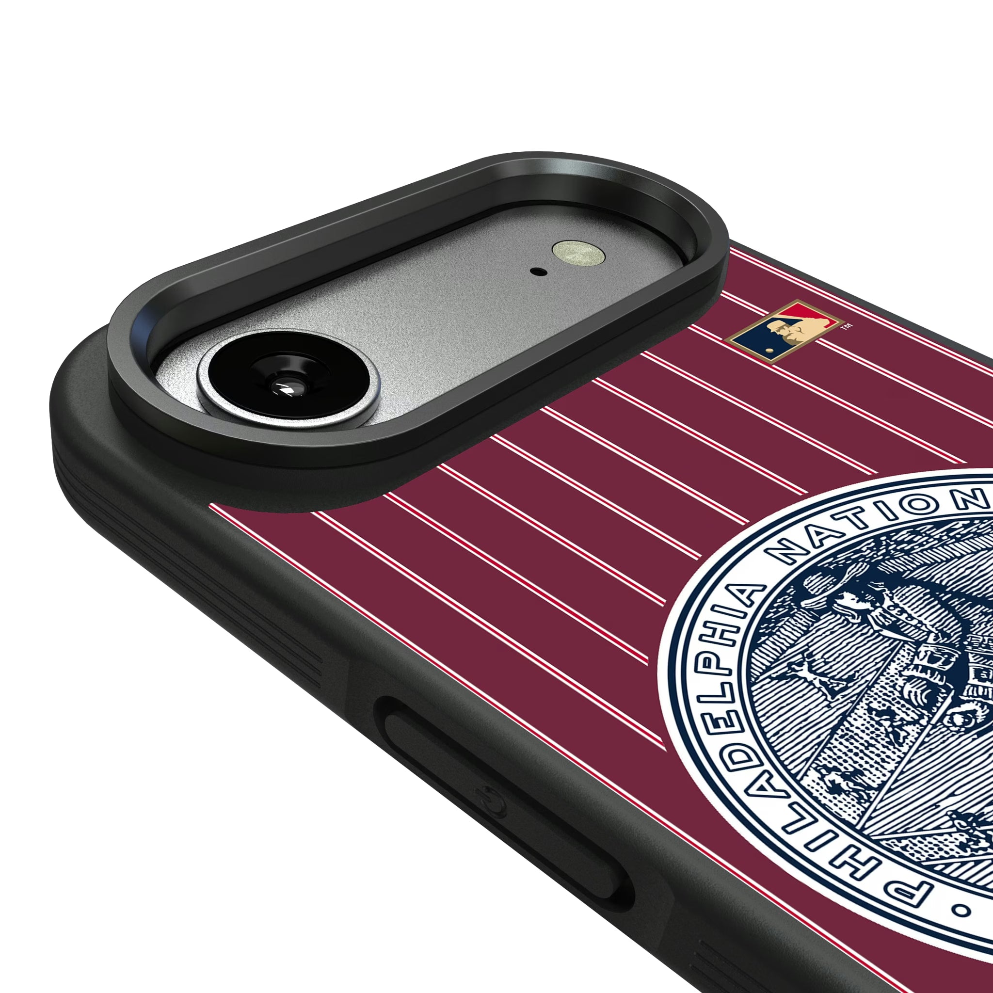 Philadelphia Phillies 1915-1943 - Cooperstown Collection Pinstripe iPhone Bump Phone Case for Apple iPhone - Detail#Device_iPhone Air