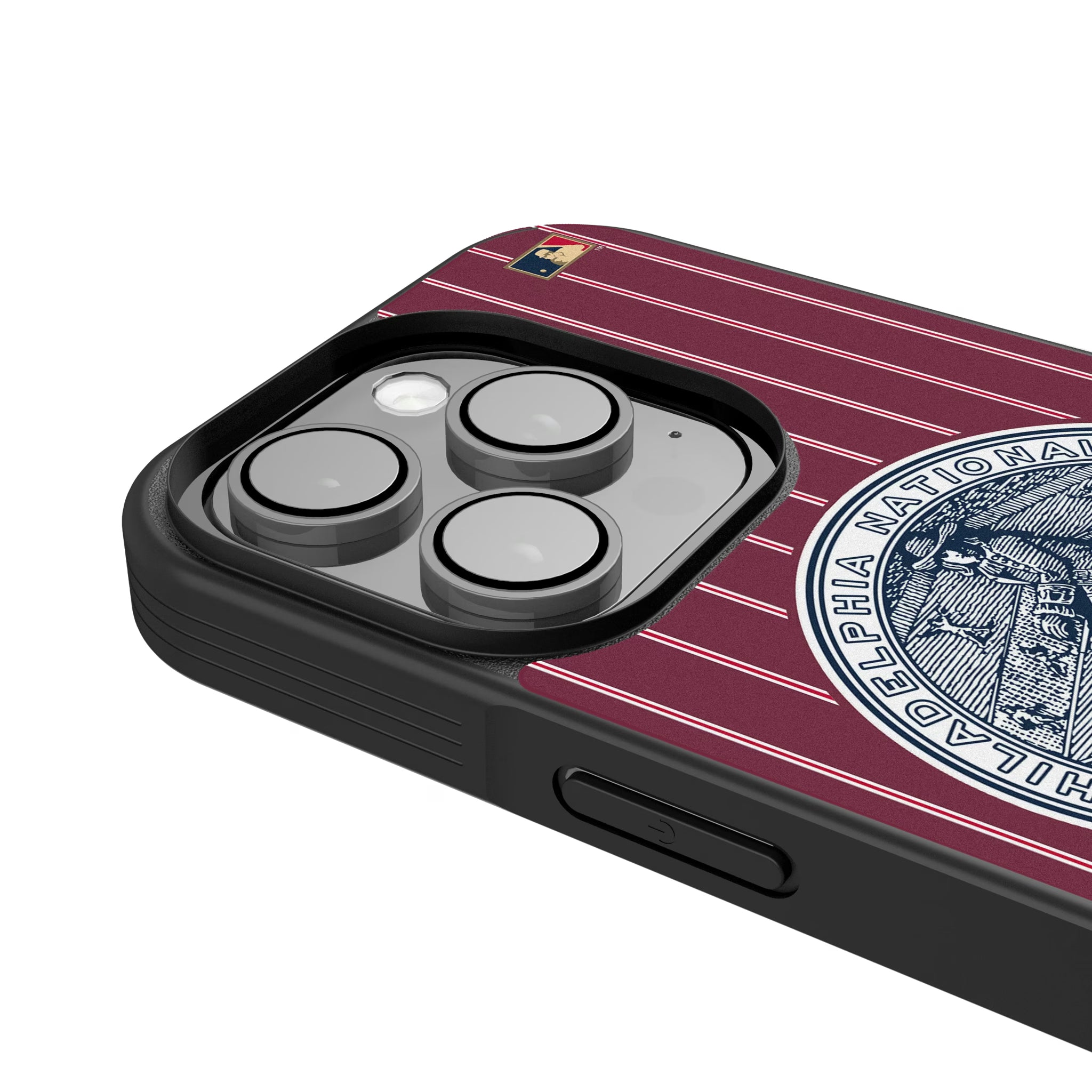 Philadelphia Phillies 1915-1943 - Cooperstown Collection Pinstripe iPhone Bump Phone Case for Apple iPhone - Detail