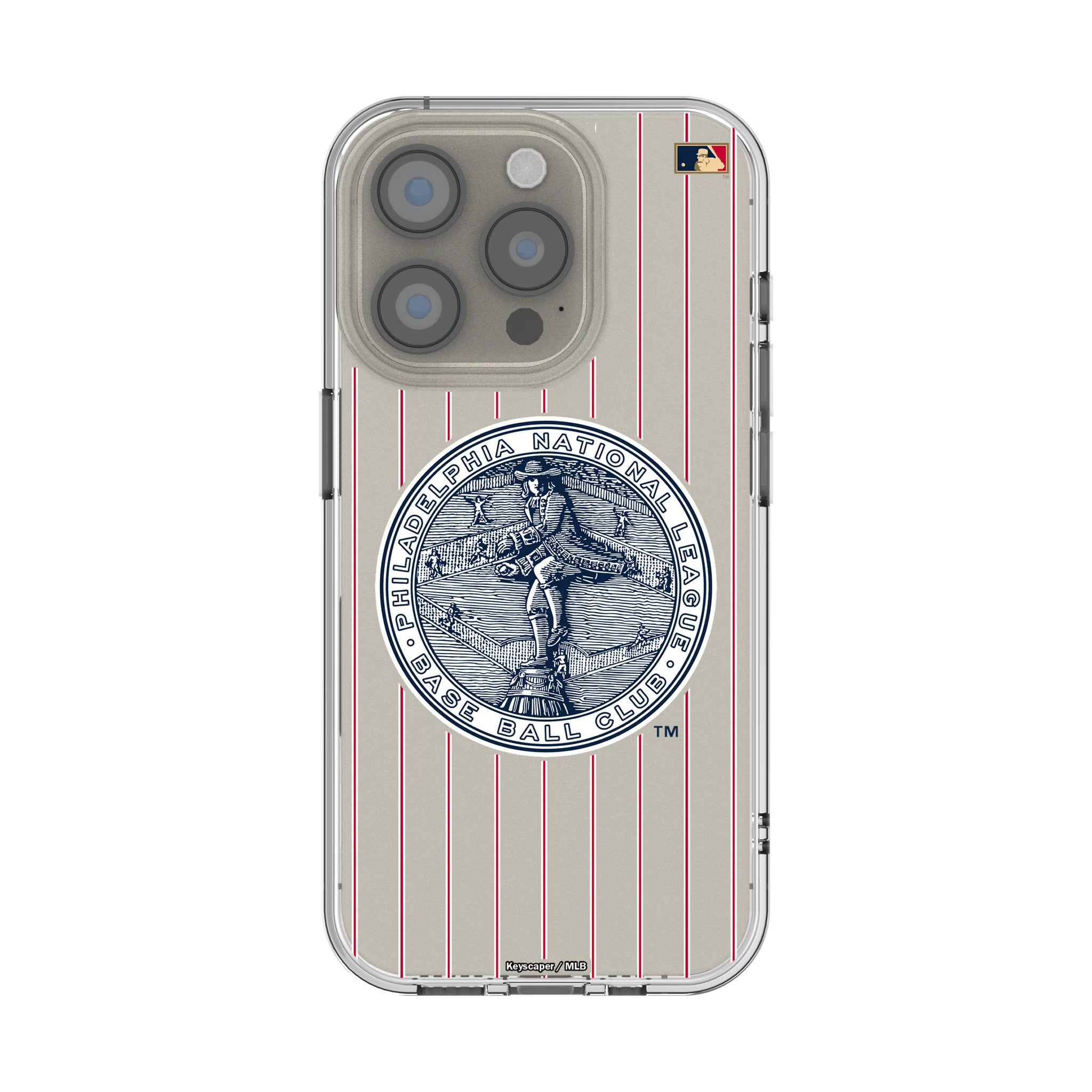 Philadelphia Phillies 1915-1943 - Cooperstown Collection Pinstripe iPhone Clear Phone Case for Apple iPhone