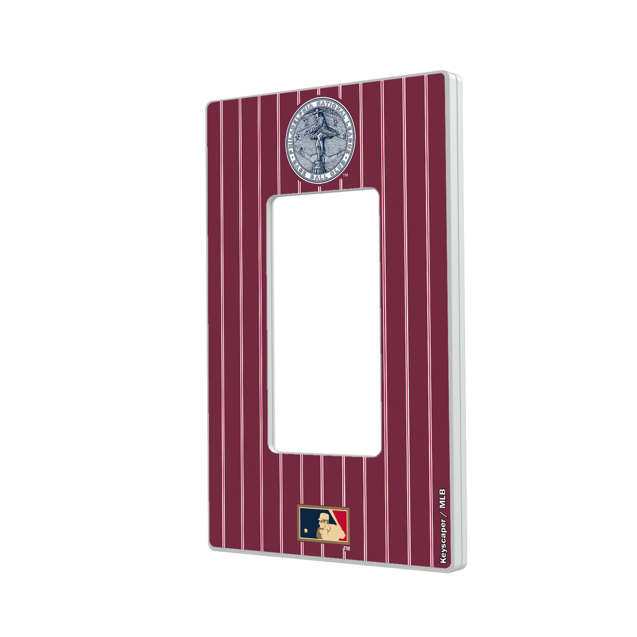 Philadelphia Phillies 1915-1943 - Cooperstown Collection Pinstripe Hidden-Screw Light Switch Plate#Style_Single Rocker