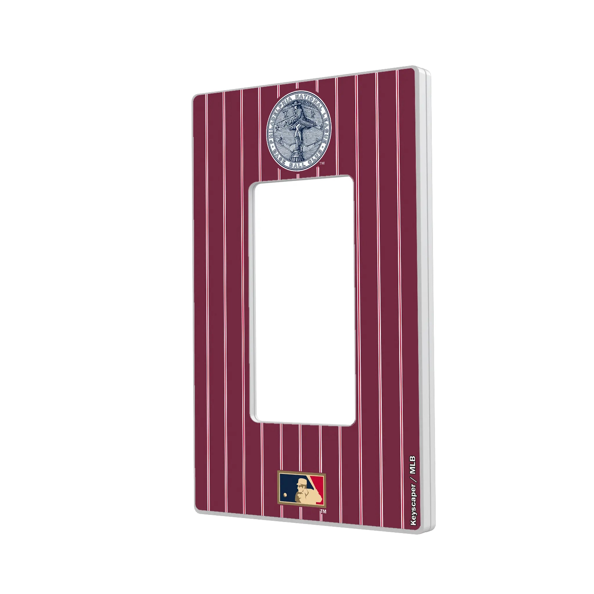 Philadelphia Phillies 1915-1943 - Cooperstown Collection Pinstripe Hidden-Screw Light Switch Plate#Style_Single Rocker