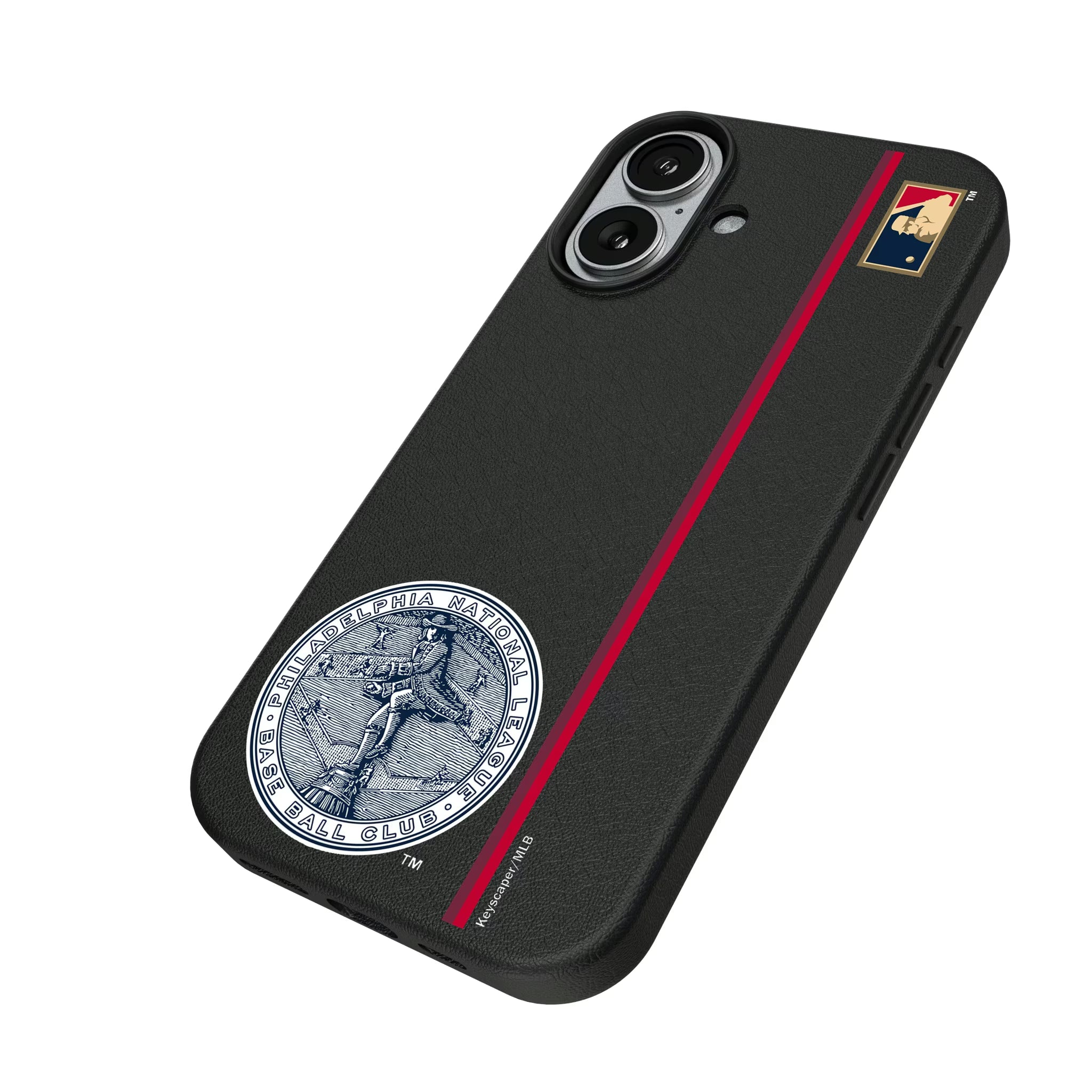 Philadelphia Phillies 1915-1943 - Cooperstown Collection Sidebar iPhone MagSafe Compatible Phone Case for Apple iPhone - Isometric View#Device_iPhone 17