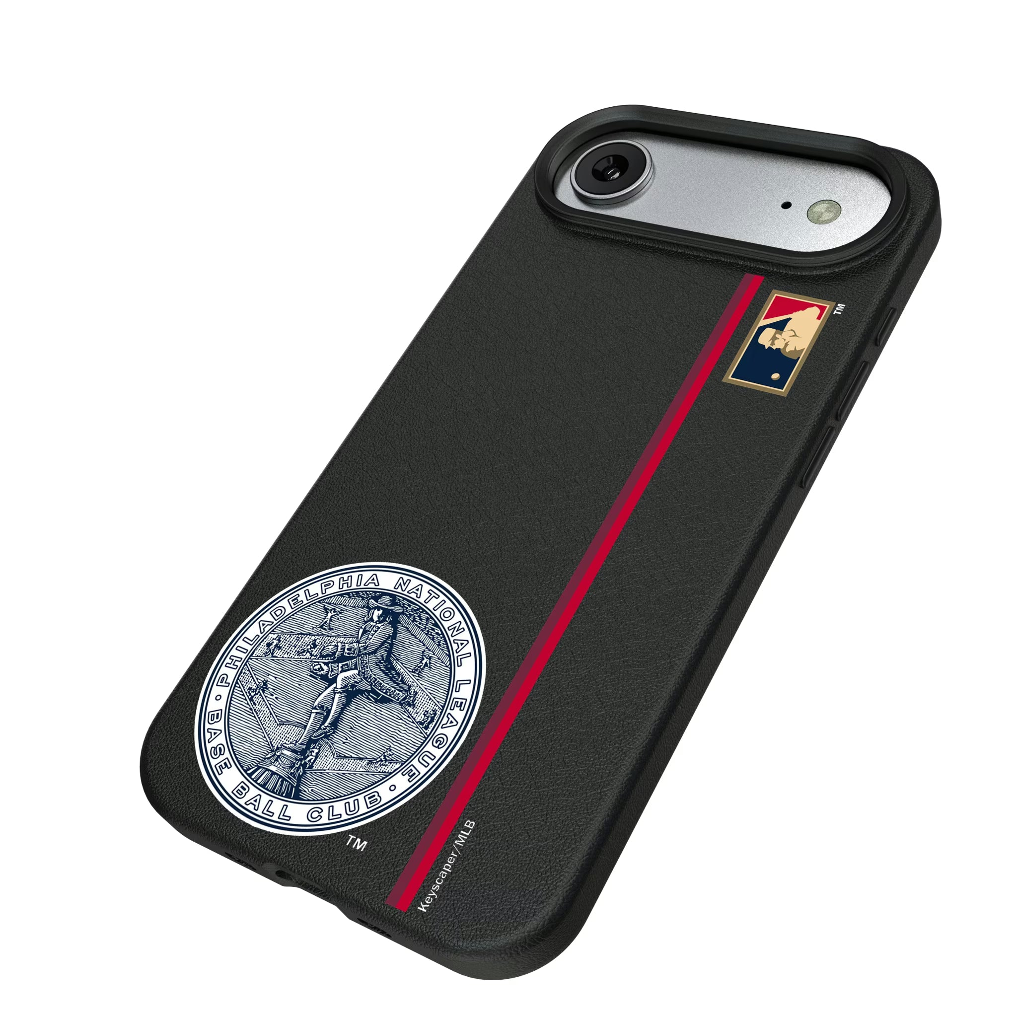 Philadelphia Phillies 1915-1943 - Cooperstown Collection Sidebar iPhone MagSafe Compatible Phone Case for Apple iPhone - Isometric View#Device_iPhone Air