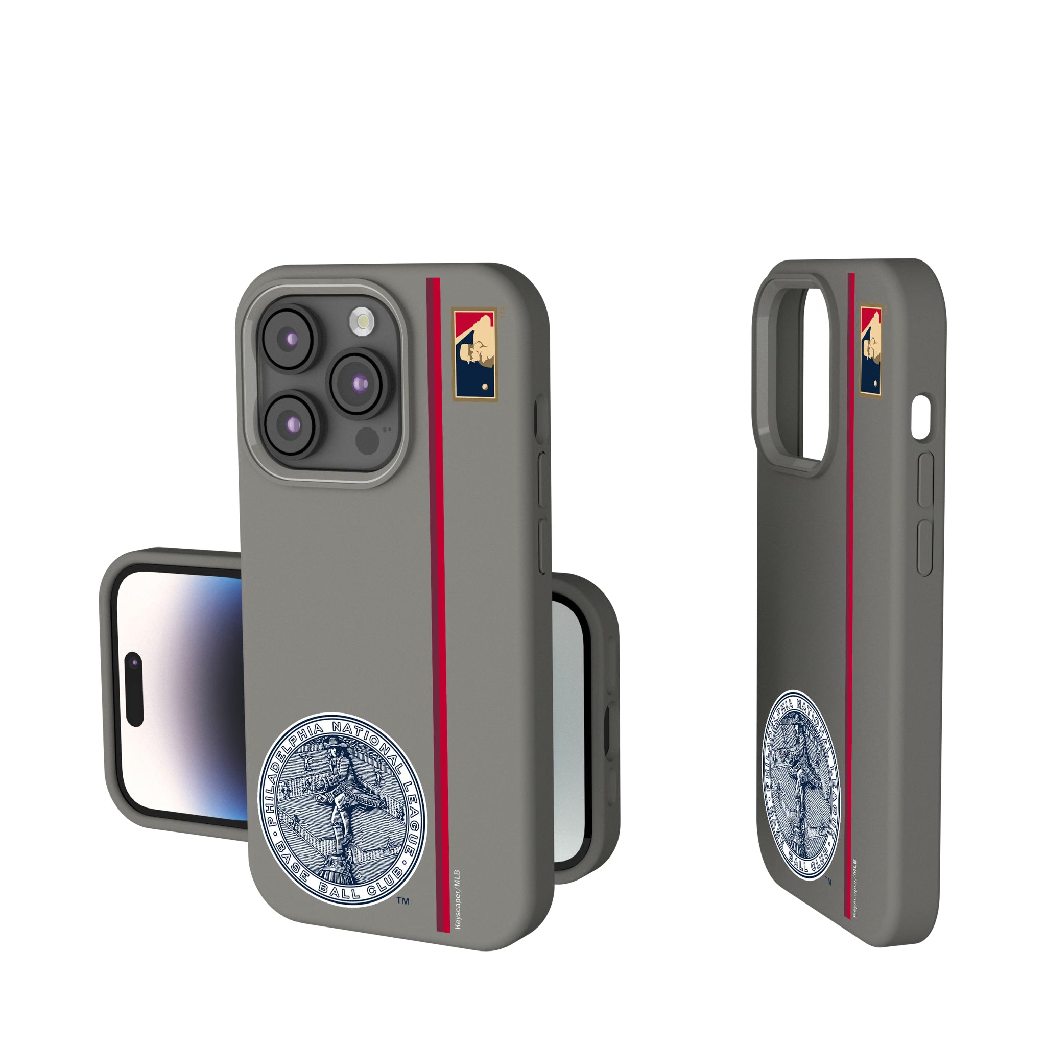 Philadelphia Phillies 1915-1943 - Cooperstown Collection Sidebar iPhone Soft Touch Phone Case for Apple iPhone