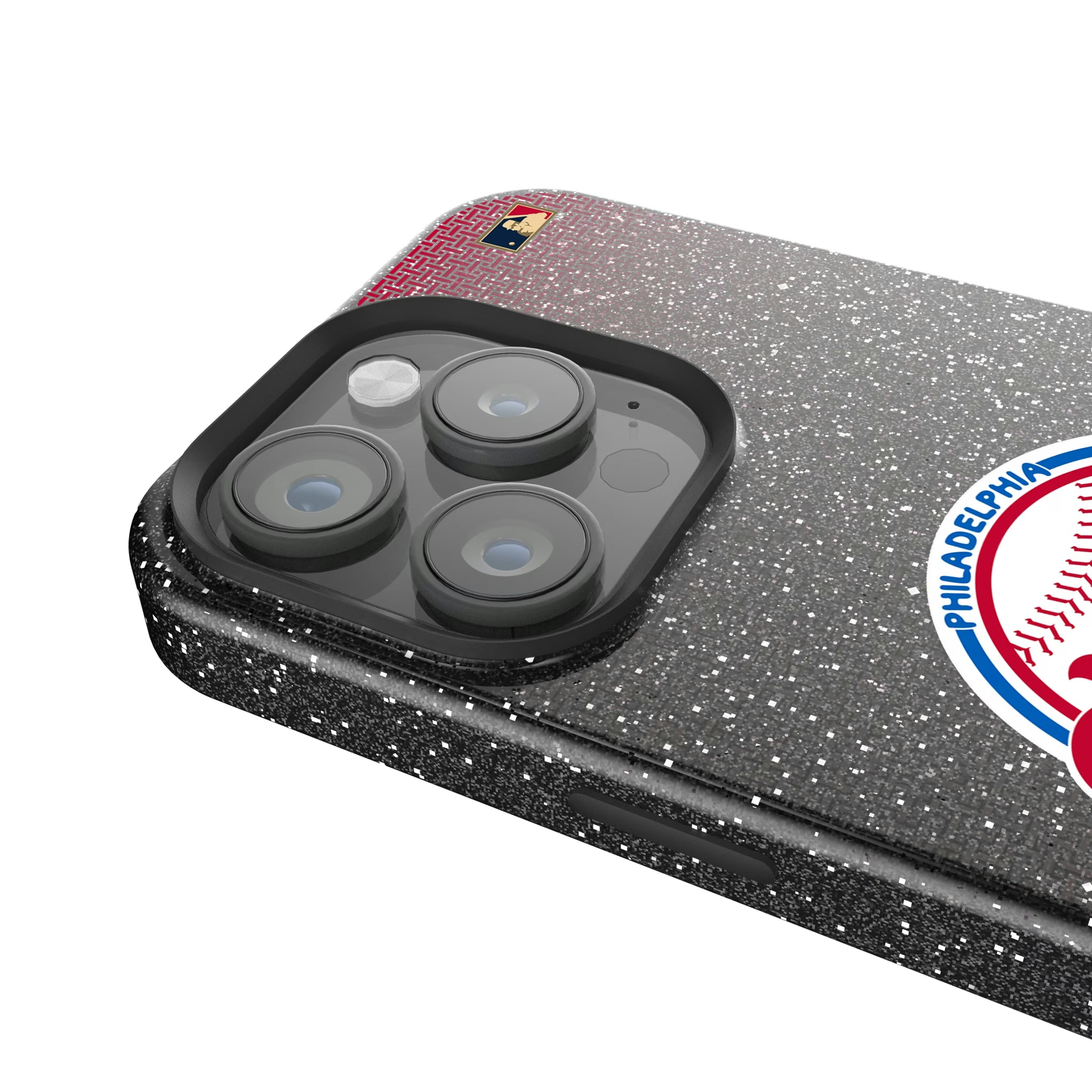 Philadelphia Phillies 1984-1991 - Cooperstown Collection Linen iPhone Bling Phone Case for Apple iPhone - Detail