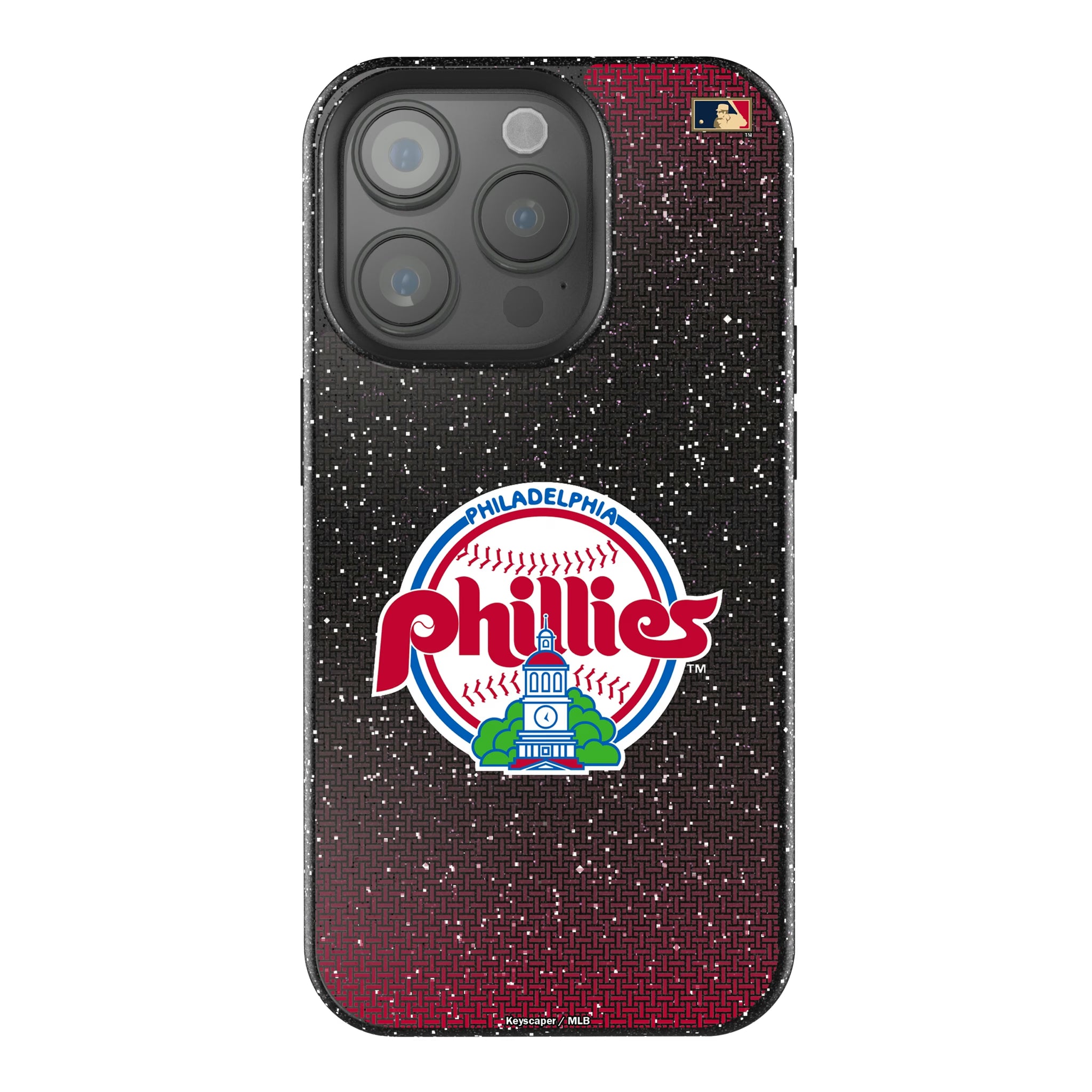 Philadelphia Phillies 1984-1991 - Cooperstown Collection Linen iPhone Bling Phone Case for Apple iPhone