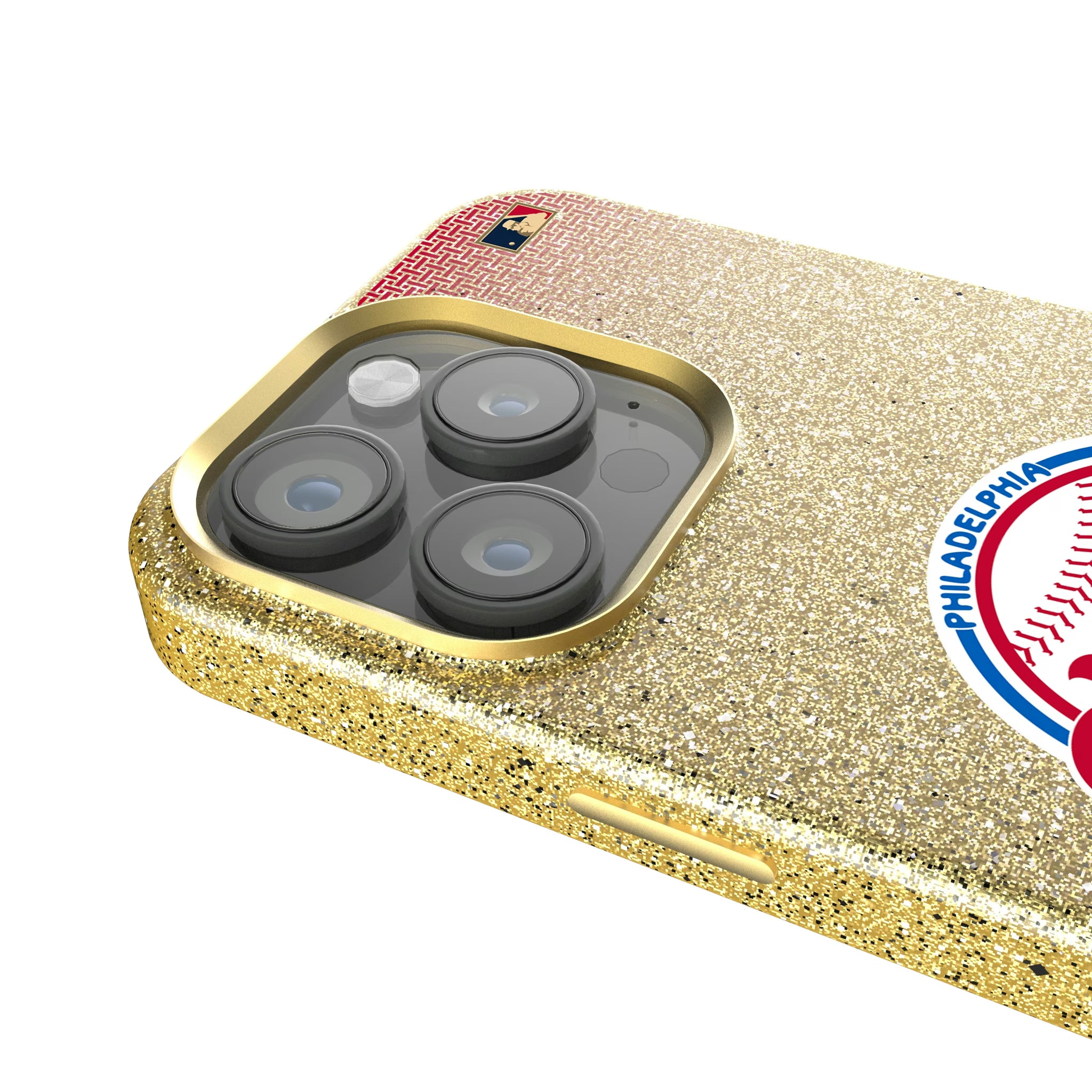 Philadelphia Phillies 1984-1991 - Cooperstown Collection Linen iPhone Bling Phone Case for Apple iPhone - Detail