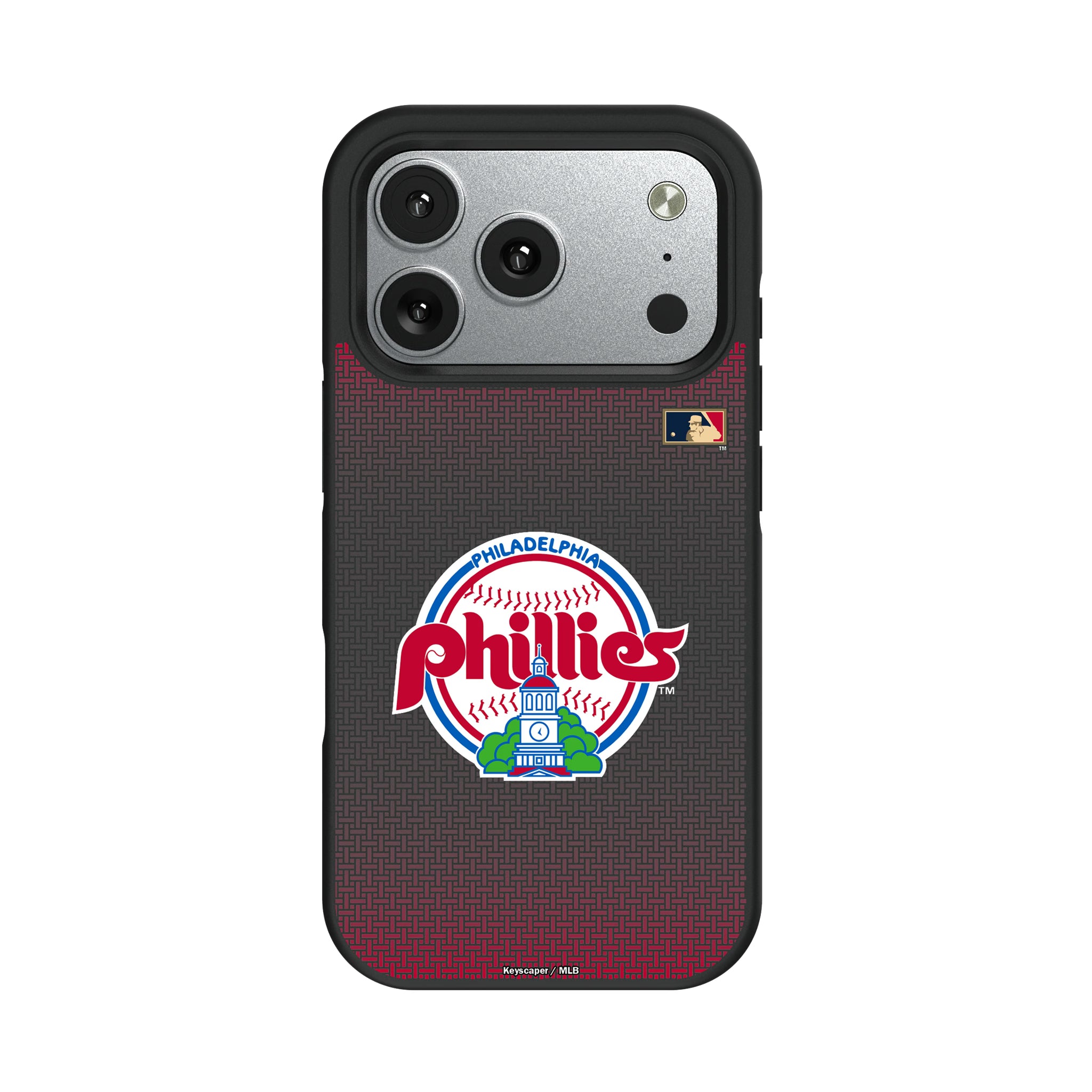 Philadelphia Phillies 1984-1991 - Cooperstown Collection Linen iPhone Bump Phone Case for Apple iPhone#Device_iPhone 17 Pro
