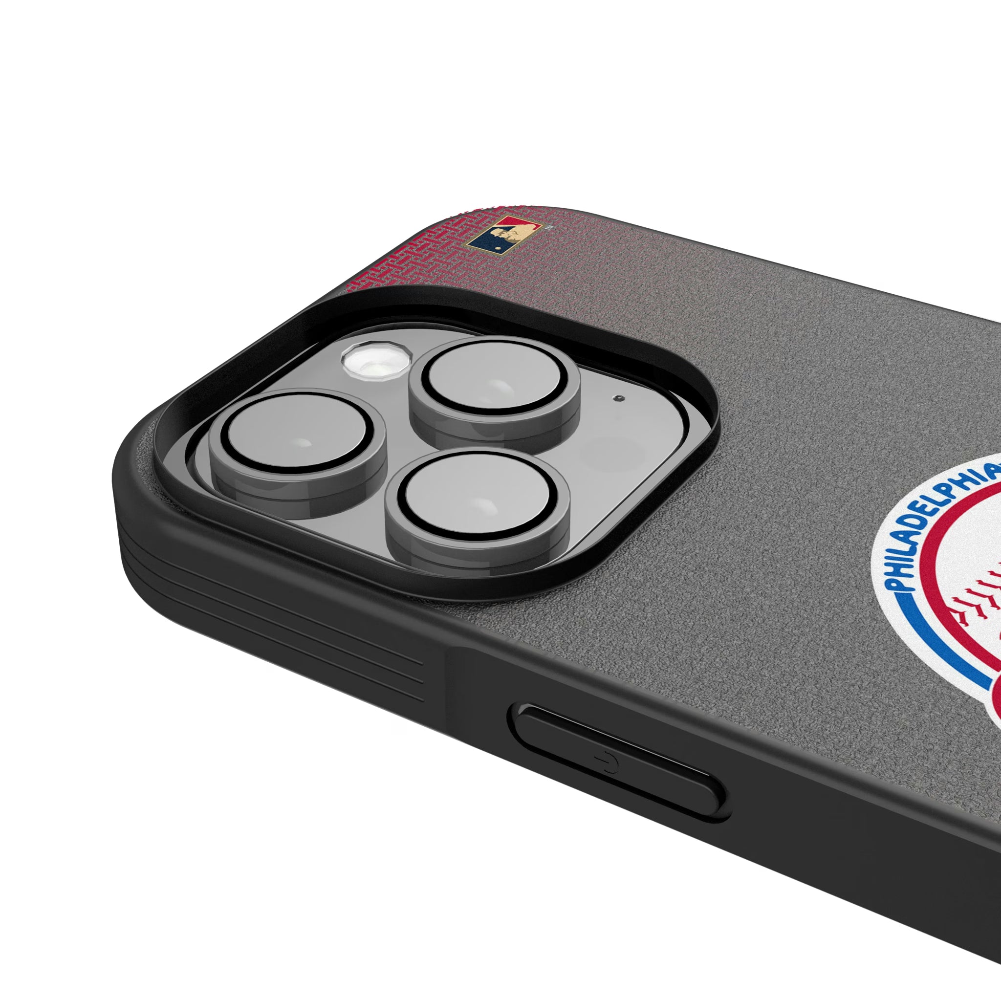 Philadelphia Phillies 1984-1991 - Cooperstown Collection Linen iPhone Bump Phone Case for Apple iPhone - Detail