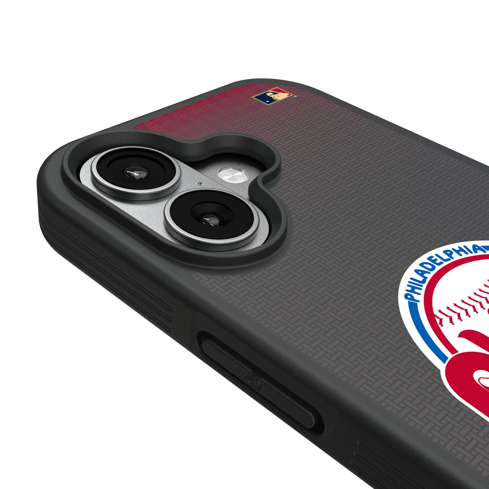 Philadelphia Phillies 1984-1991 - Cooperstown Collection Linen iPhone Bump Phone Case for Apple iPhone - Detail#Device_iPhone 17