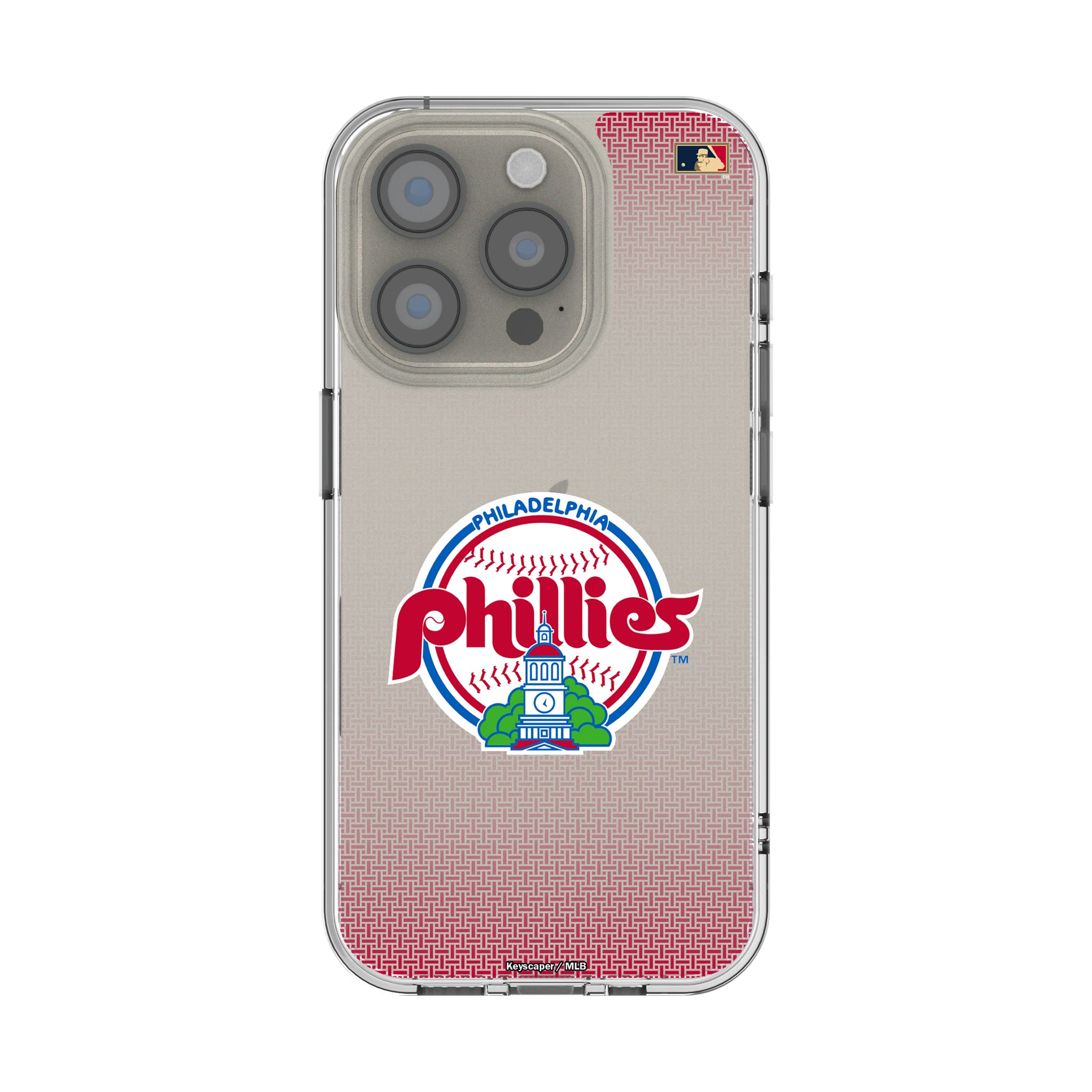 Philadelphia Phillies 1984-1991 - Cooperstown Collection Linen iPhone Clear Phone Case for Apple iPhone