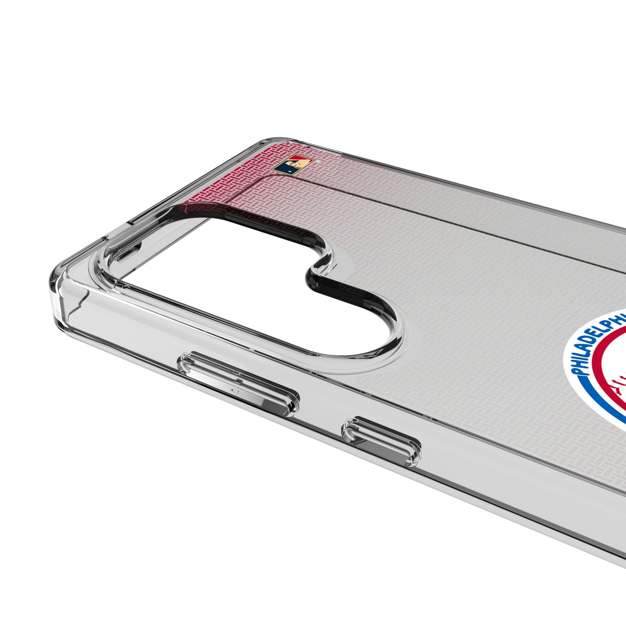Philadelphia Phillies 1984-1991 - Cooperstown Collection Linen Galaxy Clear Phone Case for Samsung Galaxy - Detail