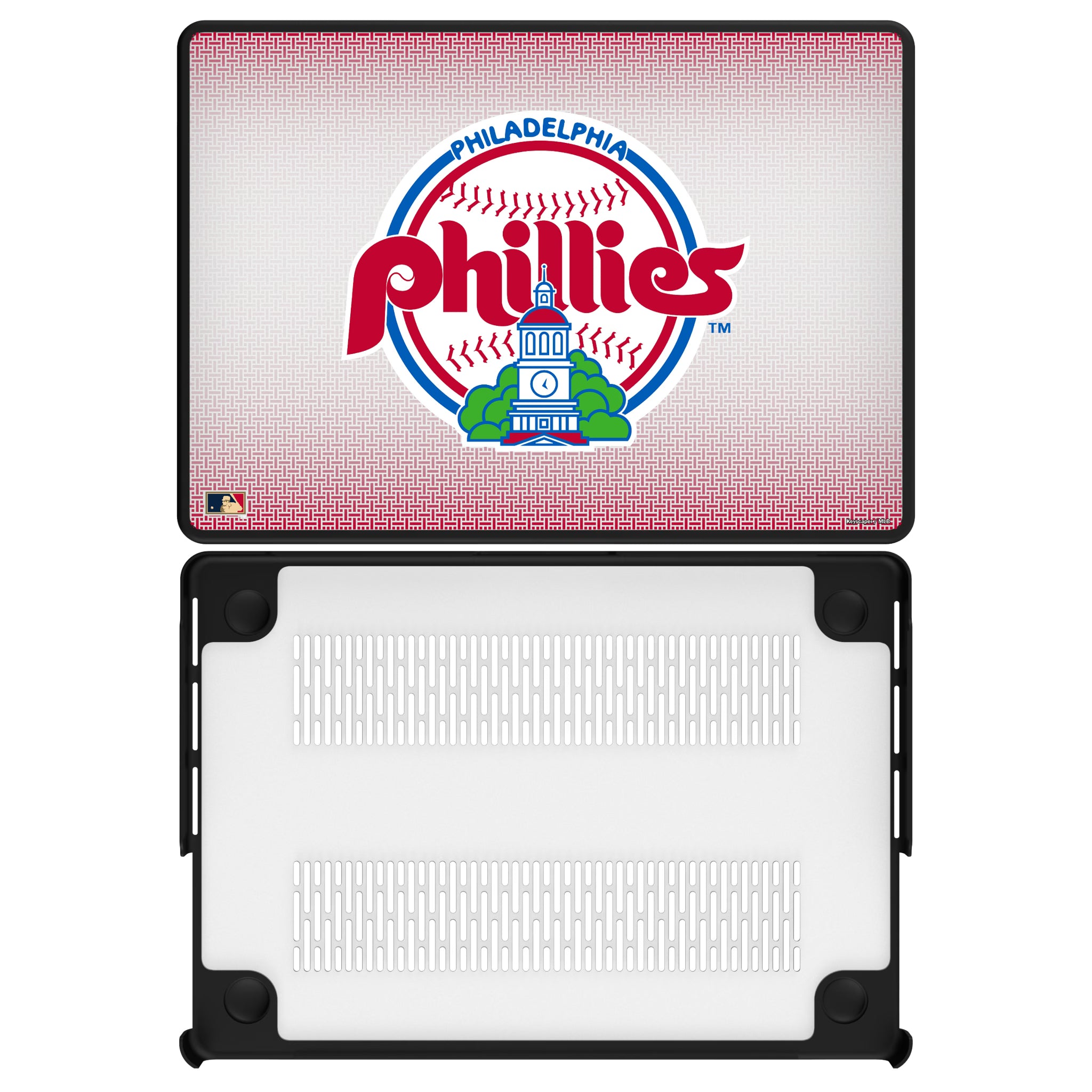 Philadelphia Phillies 1984-1991 - Cooperstown Collection Linen MacBook Laptop Case for Apple MacBook#Device_MacBook Pro (14-inch, 2021) / MacBook Pro (14-inch, 2023) / MacBook Pro (14-inch, 2024)