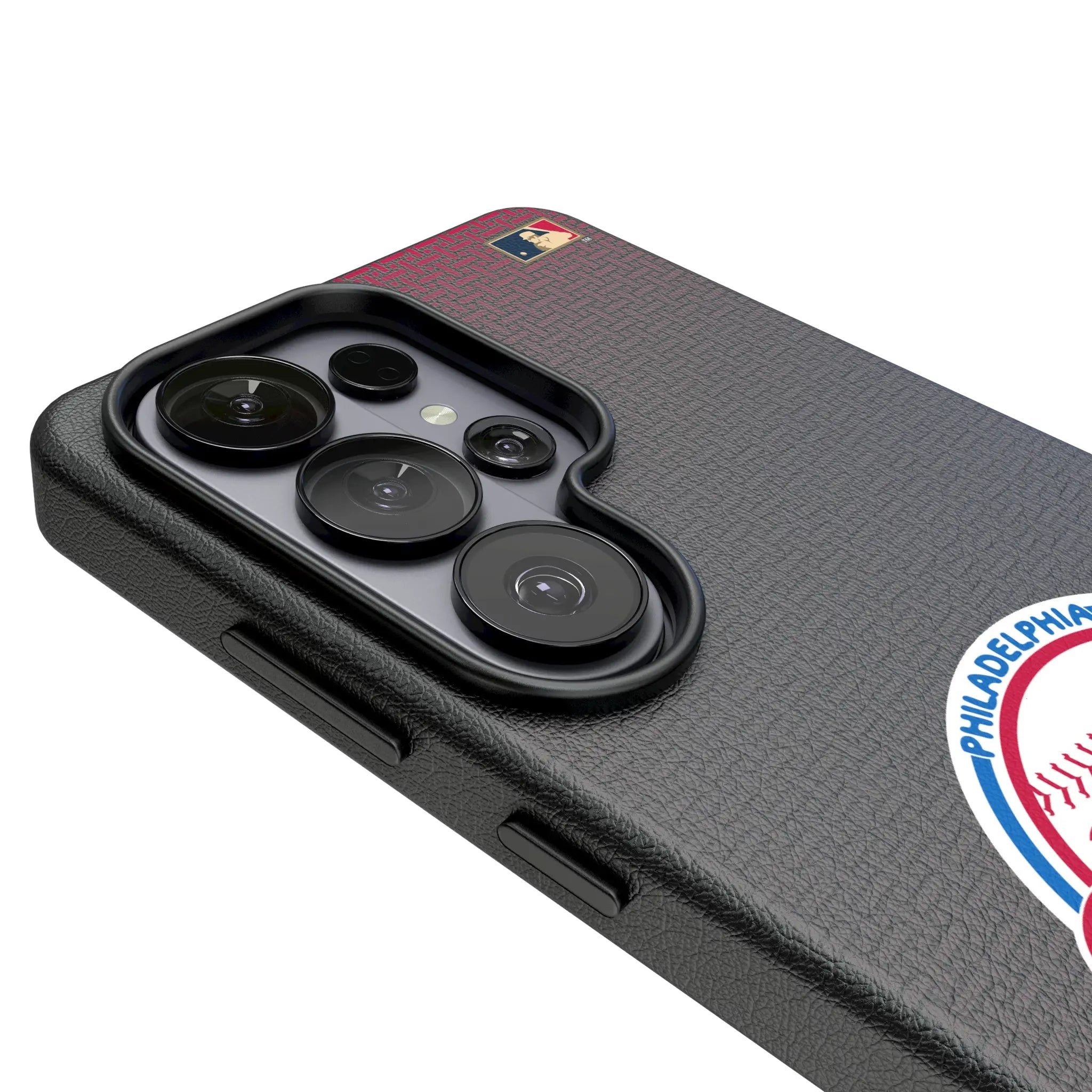 Philadelphia Phillies 1984-1991 - Cooperstown Collection Linen Galaxy MagSafe Compatible Phone Case for Samsung Galaxy - Detail#Device_Galaxy S26 Ultra