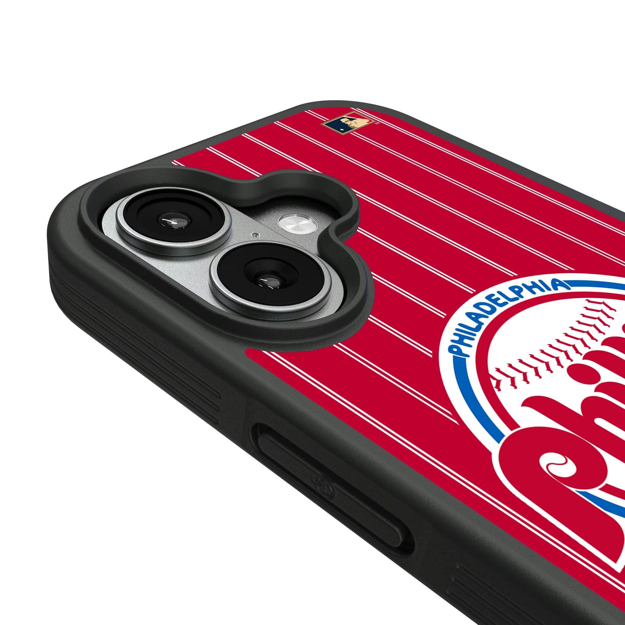 Philadelphia Phillies 1984-1991 - Cooperstown Collection Pinstripe iPhone Bump Phone Case for Apple iPhone - Detail#Device_iPhone 17