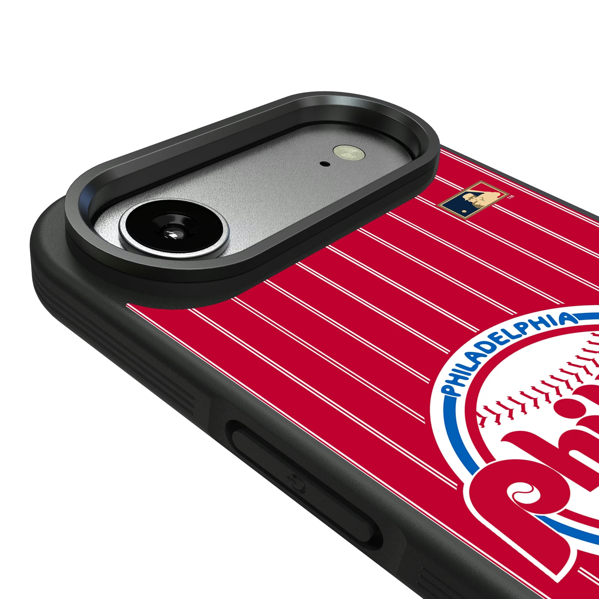 Philadelphia Phillies 1984-1991 - Cooperstown Collection Pinstripe iPhone Bump Phone Case for Apple iPhone - Detail#Device_iPhone Air