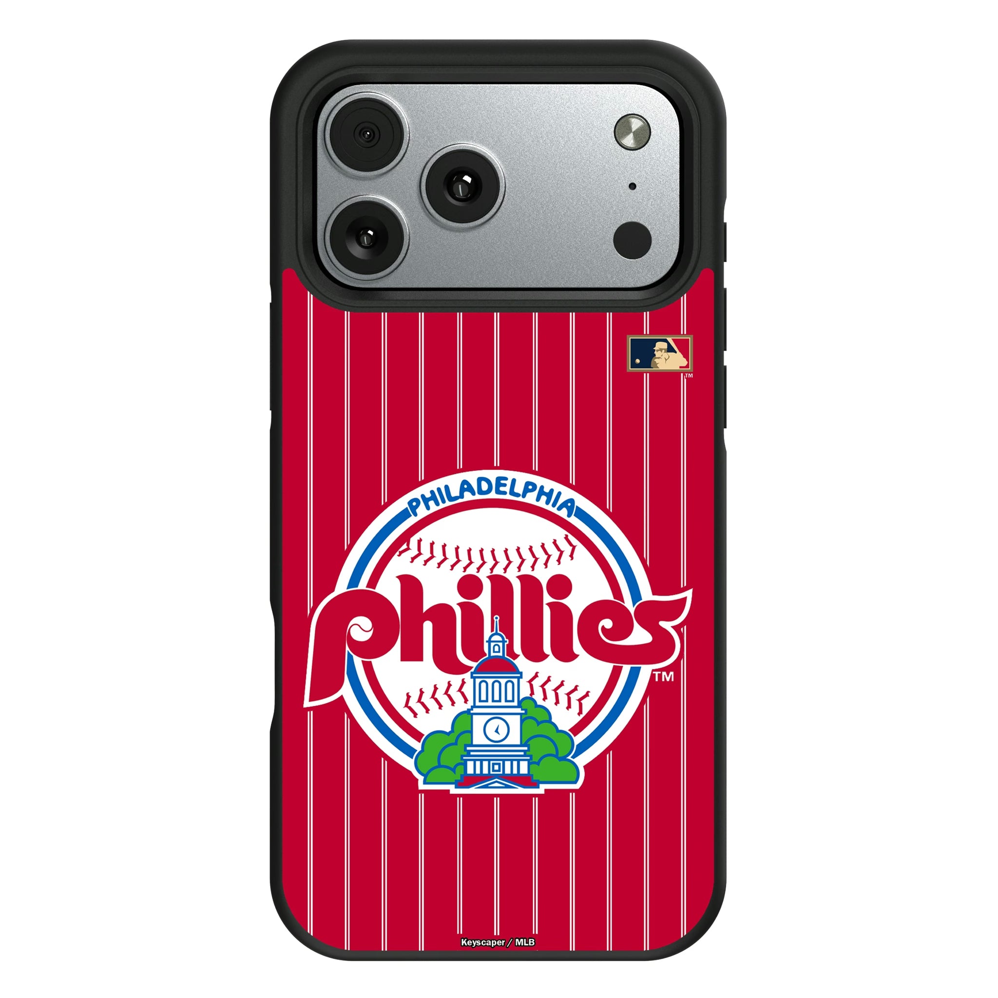 Philadelphia Phillies 1984-1991 - Cooperstown Collection Pinstripe iPhone Bump Phone Case for Apple iPhone#Device_iPhone 17 Pro Max