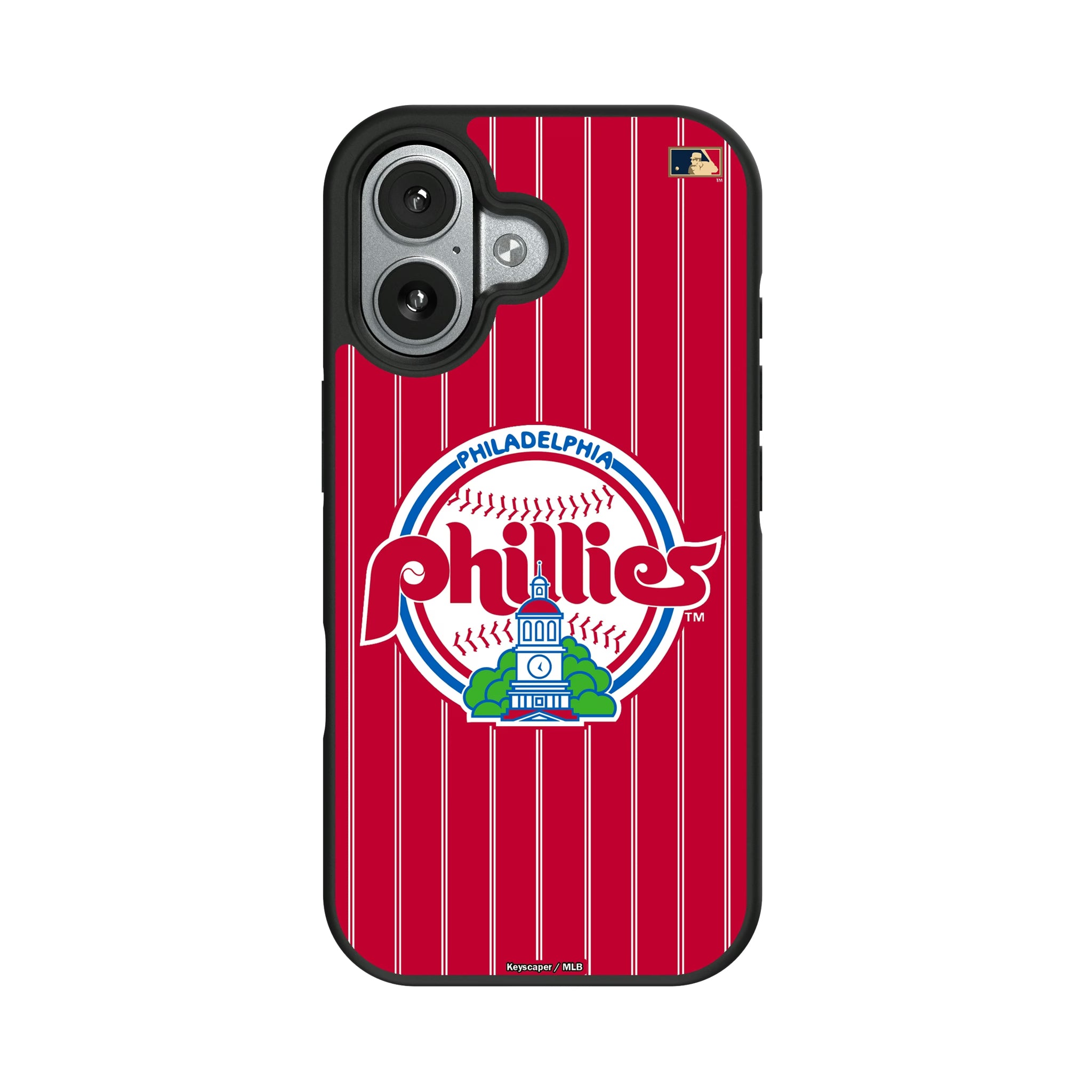 Philadelphia Phillies 1984-1991 - Cooperstown Collection Pinstripe iPhone Bump Phone Case for Apple iPhone#Device_iPhone 17